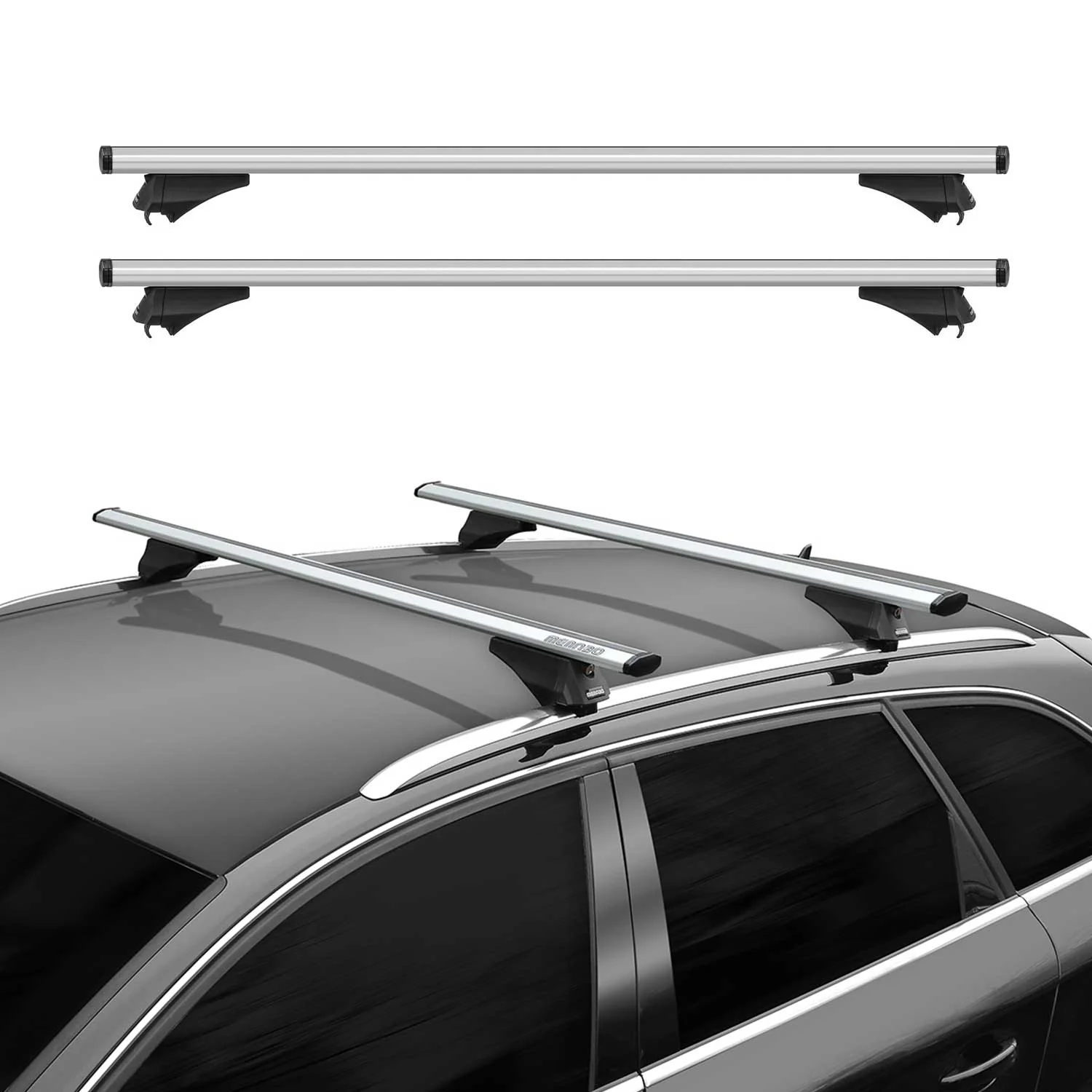 2022-2026 Hyundai Ioniq 5 Roof Rack Cross Bars Luggage Carrier Silver