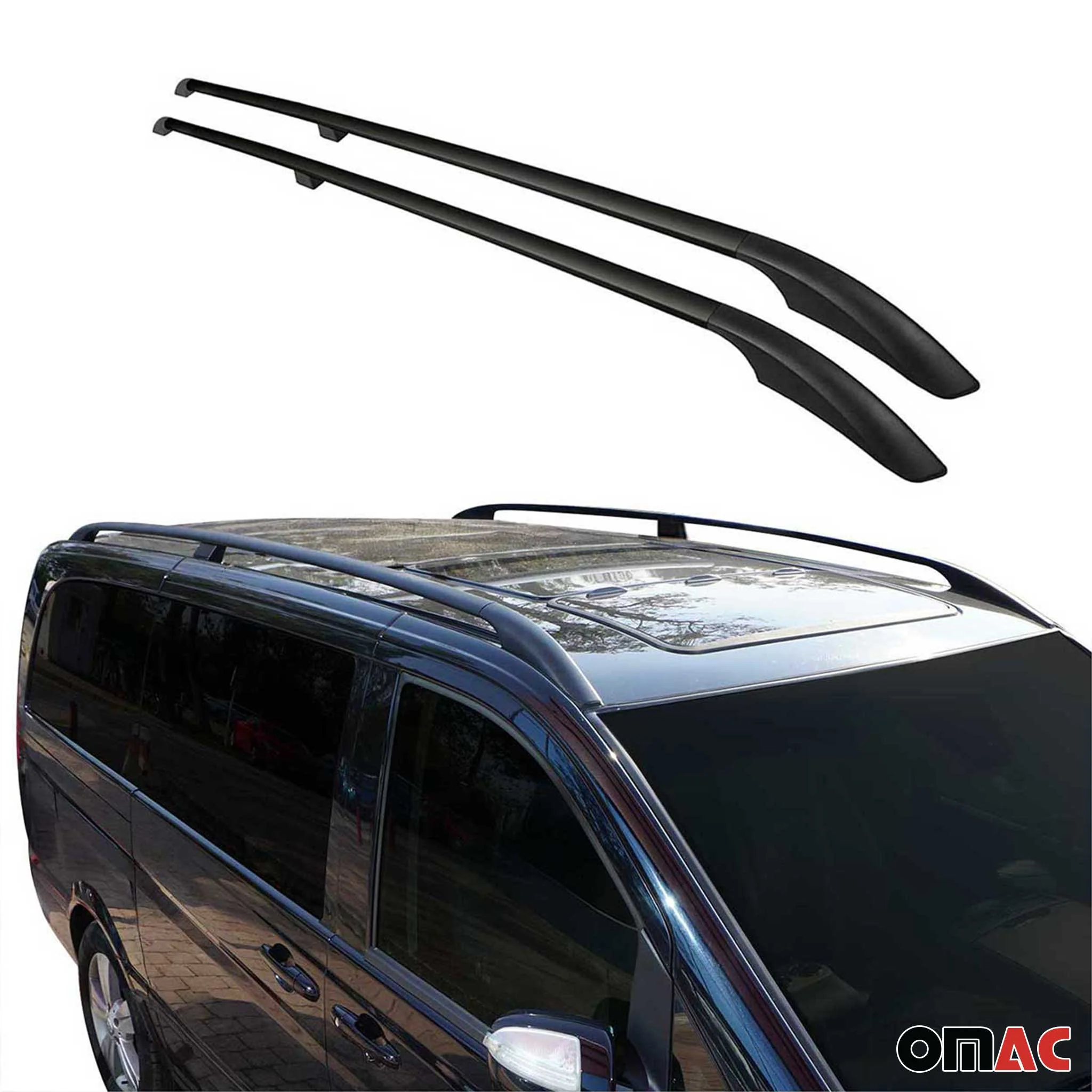 2023-2025 Dodge Hornet Roof Rack Rails Side Rails Black - Image 2