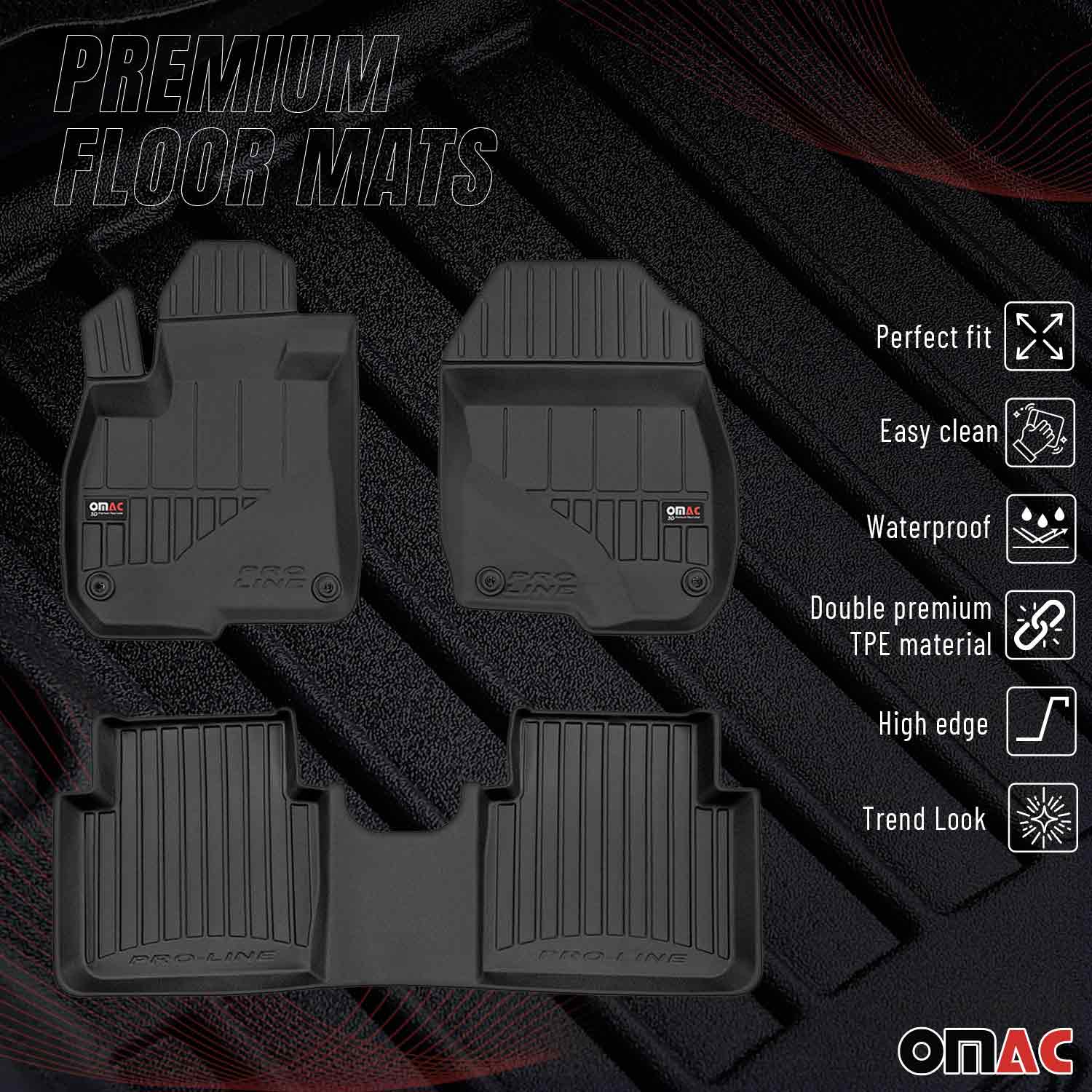 2023-2026 Honda HR-V Premium Floor Mats Liners Full Set All Weather Heavy Duty - Image 2