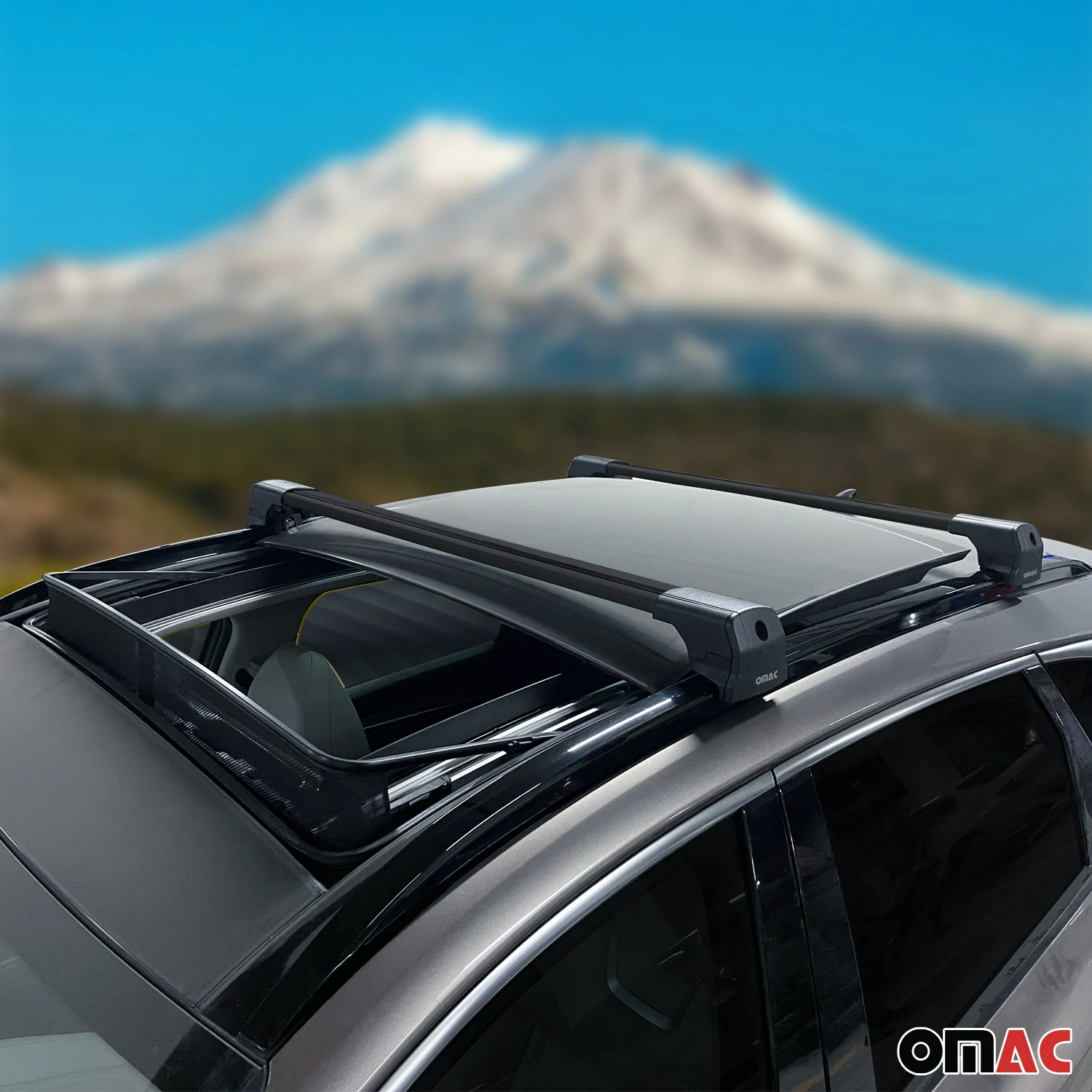 2024-2026 Chevrolet Blazer EV Roof Rack Cross Bars Luggage Carrier Alu Black 2x - Image 3