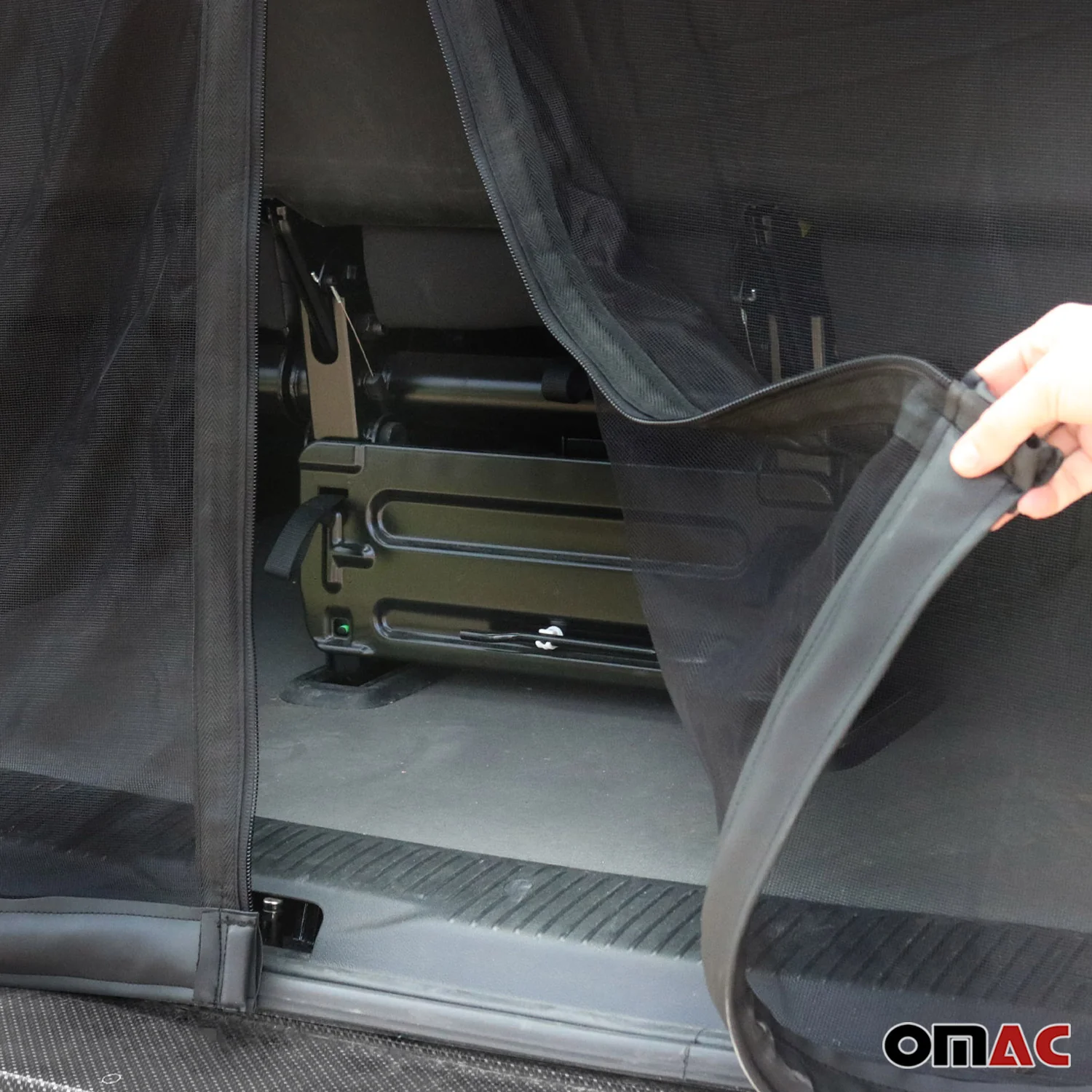 2025-2026 VW ID.Buzz Mosquito Net Bug Magnetic Screen Tailgate Black 1 Pcs - Image 2
