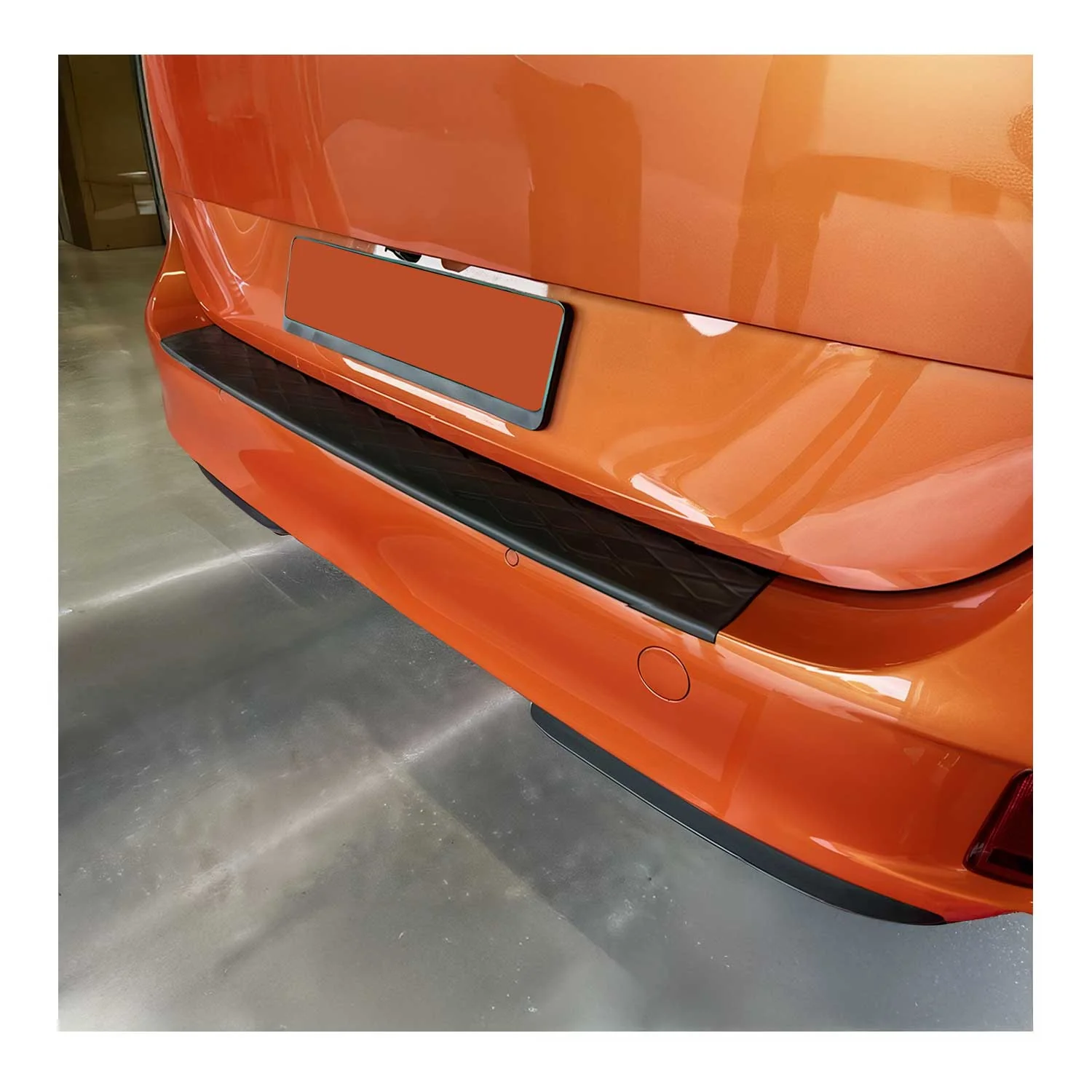 2025-2026 VW ID.Buzz Rear Bumper Sill Cover Protector Guard ABS Acrylic Matte Black