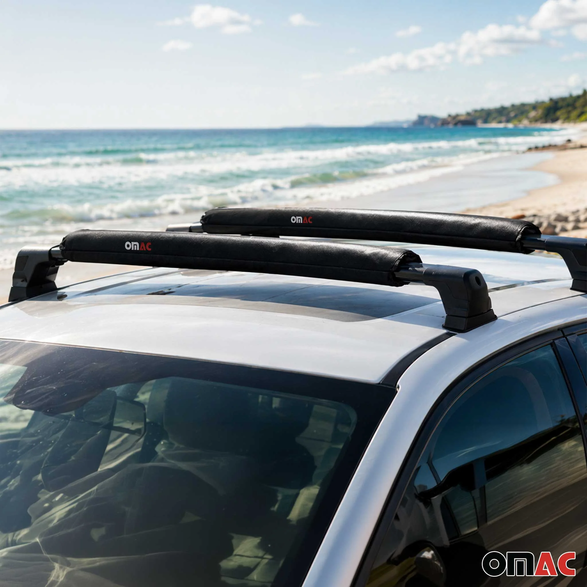 28" Roof Pad Surfboard Kayak Canoe Cross Bar Protector Carrier Deflector - Image 9