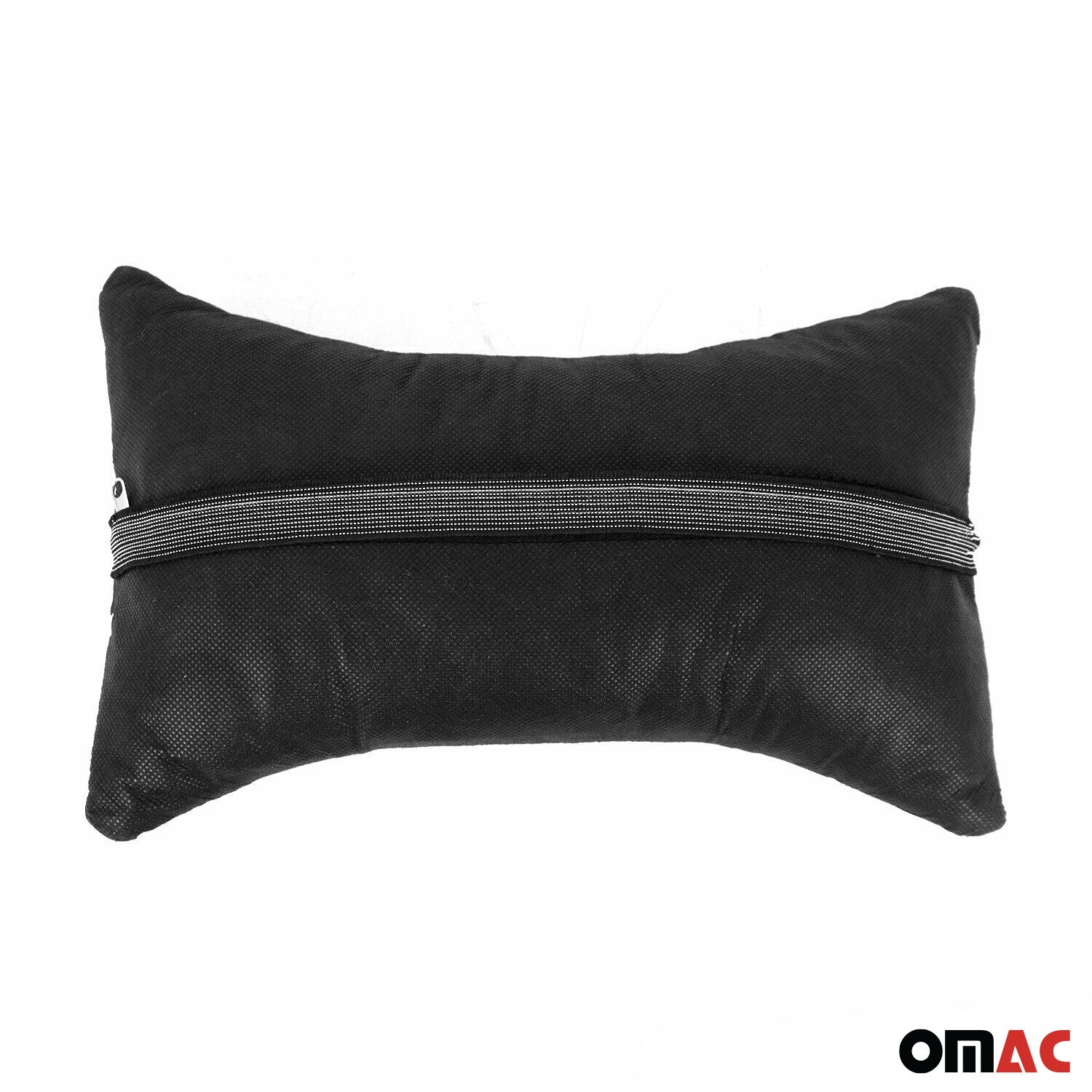 2x Car Seat Neck Pillow Head Shoulder Rest Pad Black with Blue PU Leather - Image 3