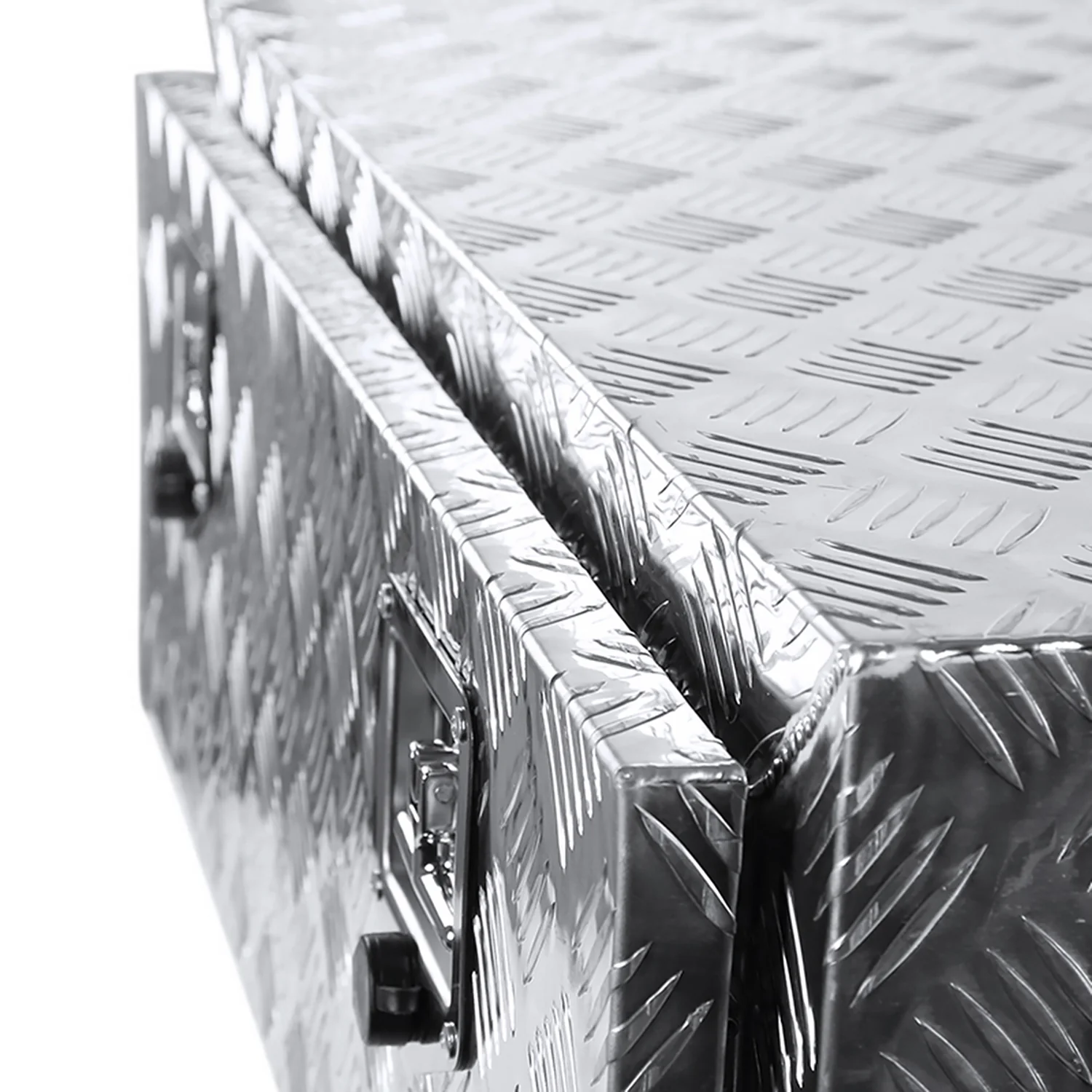 36" Heavy Duty Silver Underbody Truck Tool Box w/ T-Handle Latches Locks & Keys - Image 4