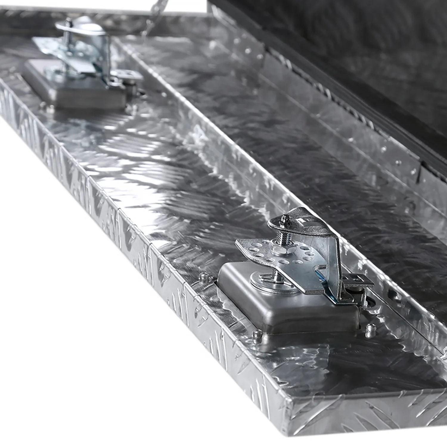 36" Heavy Duty Silver Underbody Truck Tool Box w/ T-Handle Latches Locks & Keys - Image 7