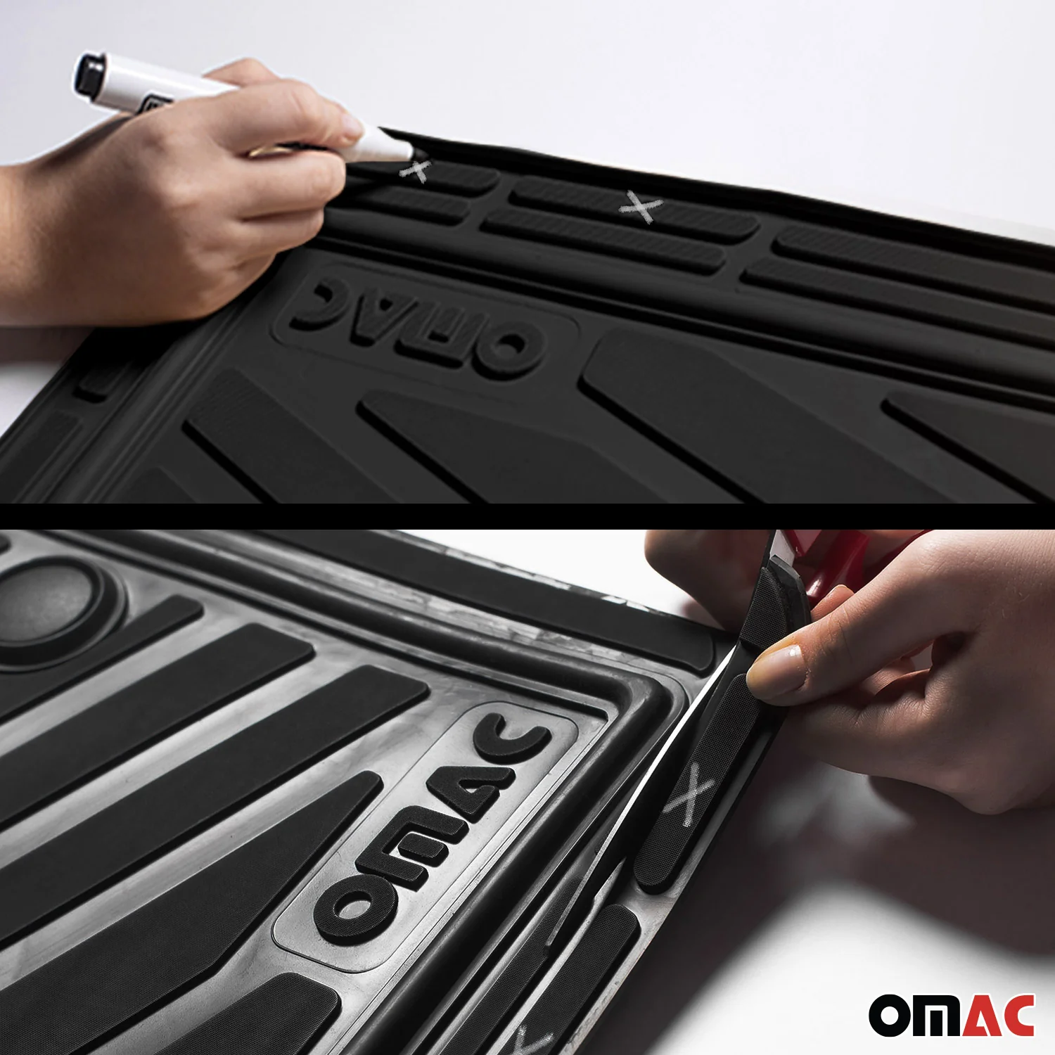 Audi A5 Universal Floor Mats Liner All Weather 3D Black Waterproof 4Pcs - Image 8