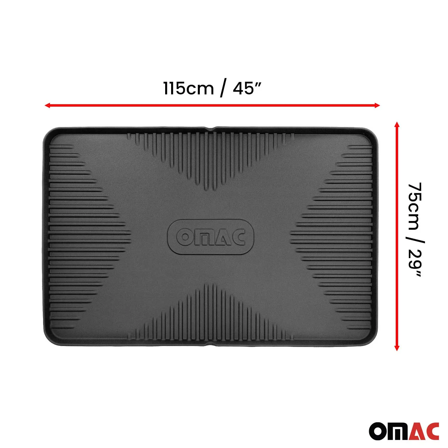 45x29" Multi-Use Cargo Tray Liner Car Truck SUV All Weather Protection Black - Image 4