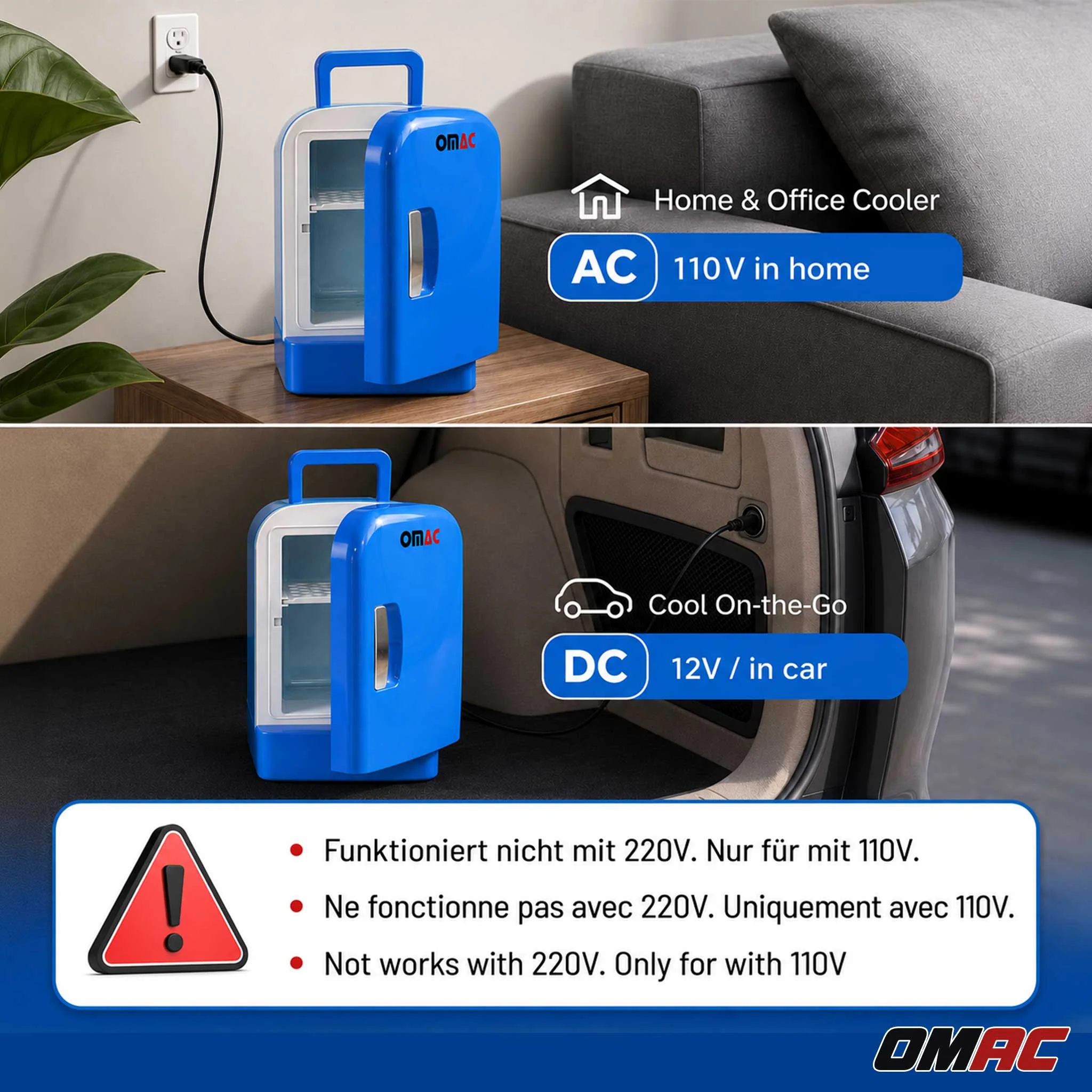 4L Portable Cooler and Warmer Car Refrigerator Outdoor 12V Mini Camping Fridge - Image 5