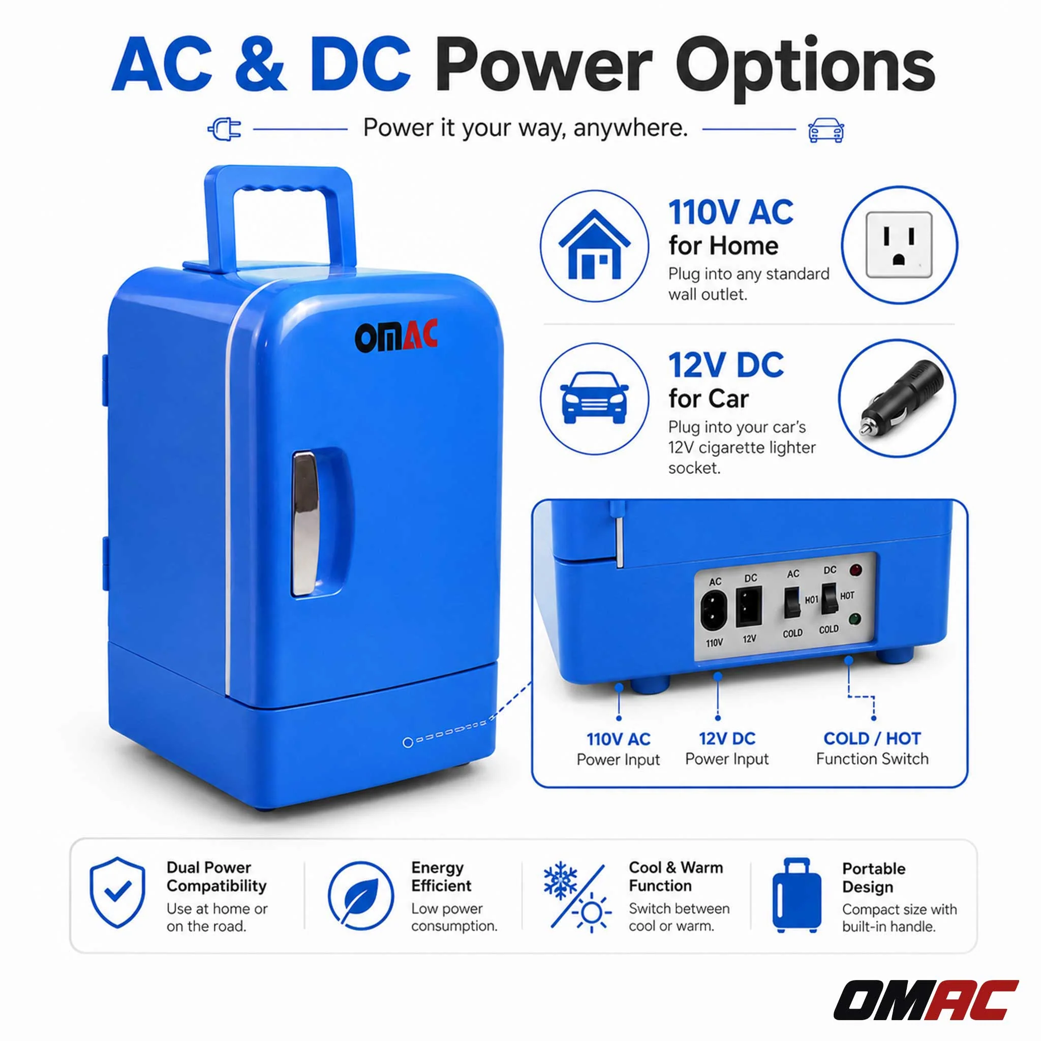 4L Portable Cooler and Warmer Car Refrigerator Outdoor 12V Mini Camping Fridge - Image 7