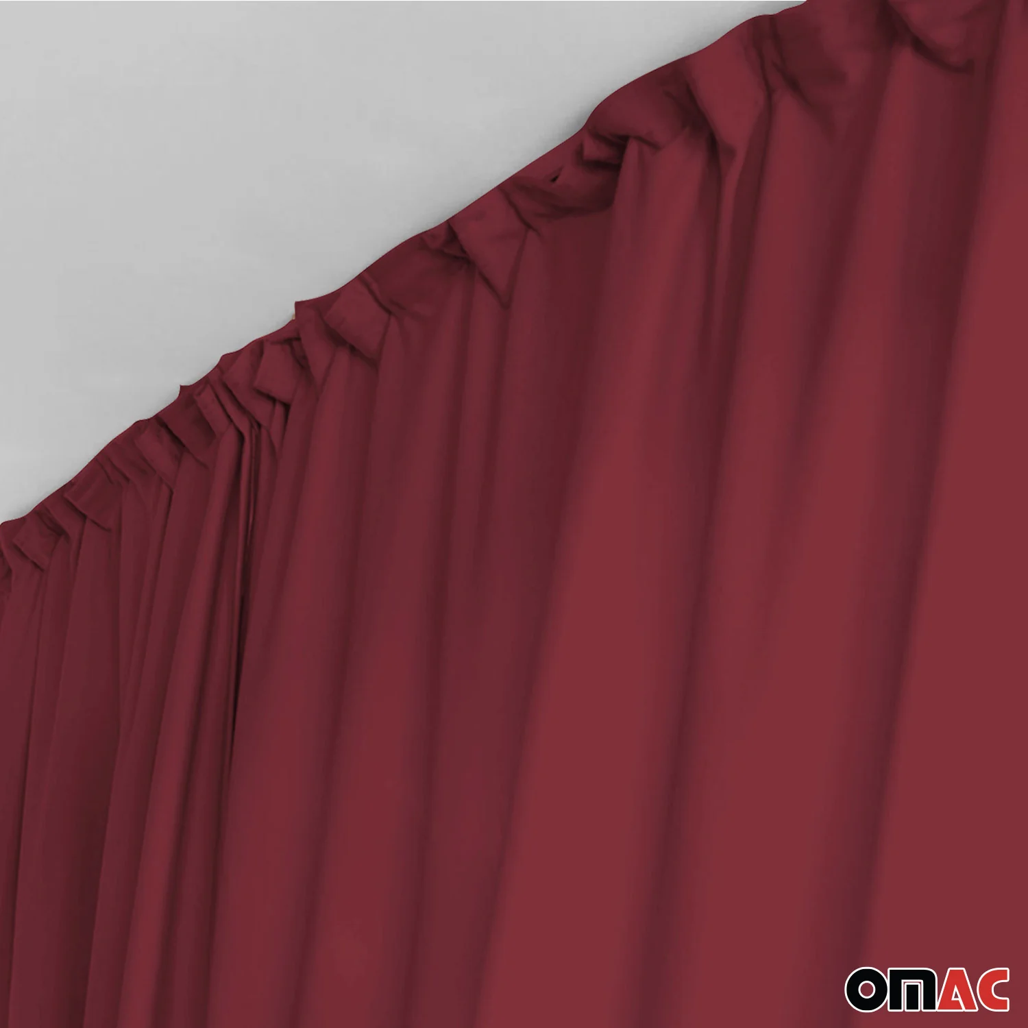 Ford Transit Cabin Divider Curtain Privacy Curtains Red 2 Curtains - Image 7