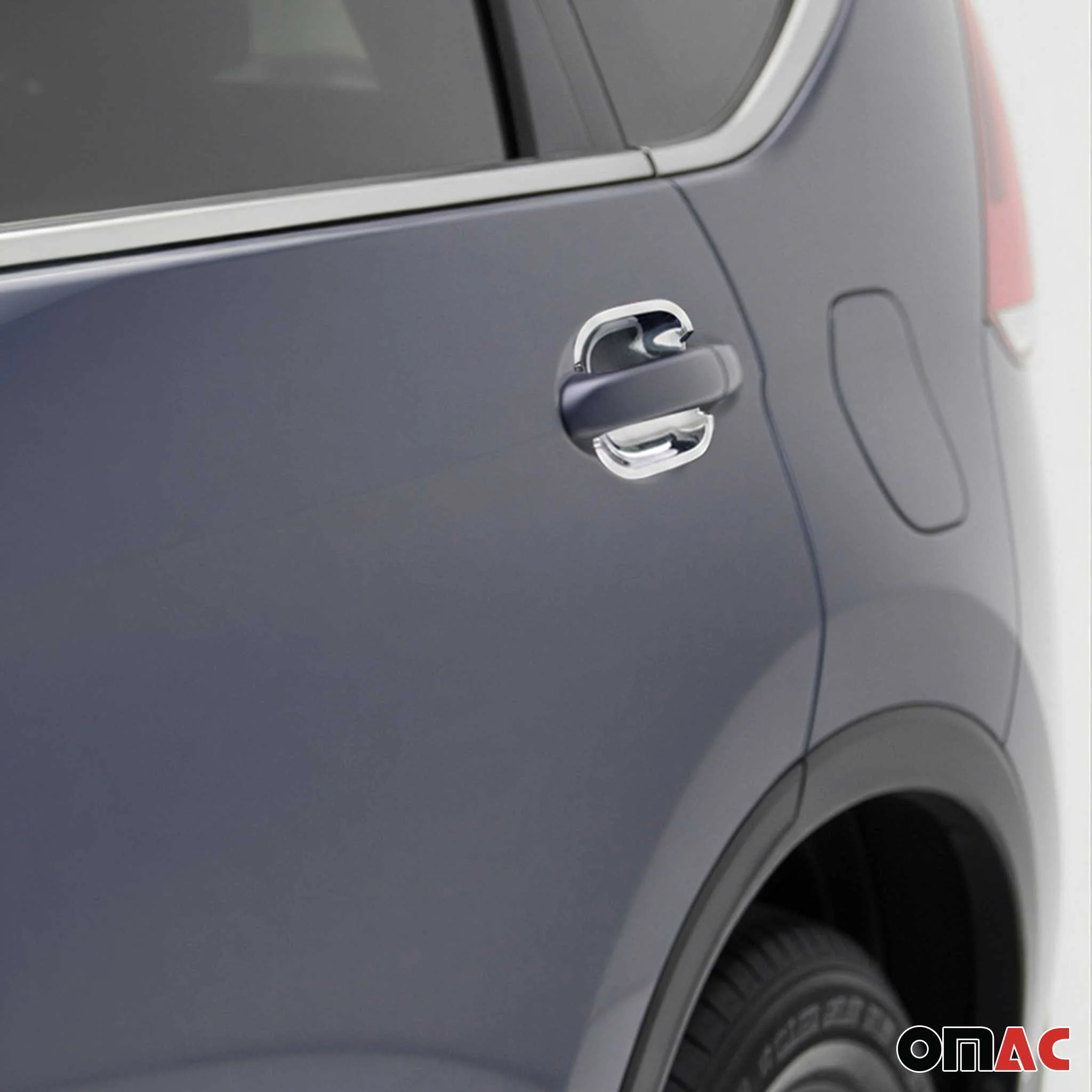 2012-2016 Honda CR-V Car Door Handle Bowl Cover Protector Silver Chrome 4Pcs - Image 3