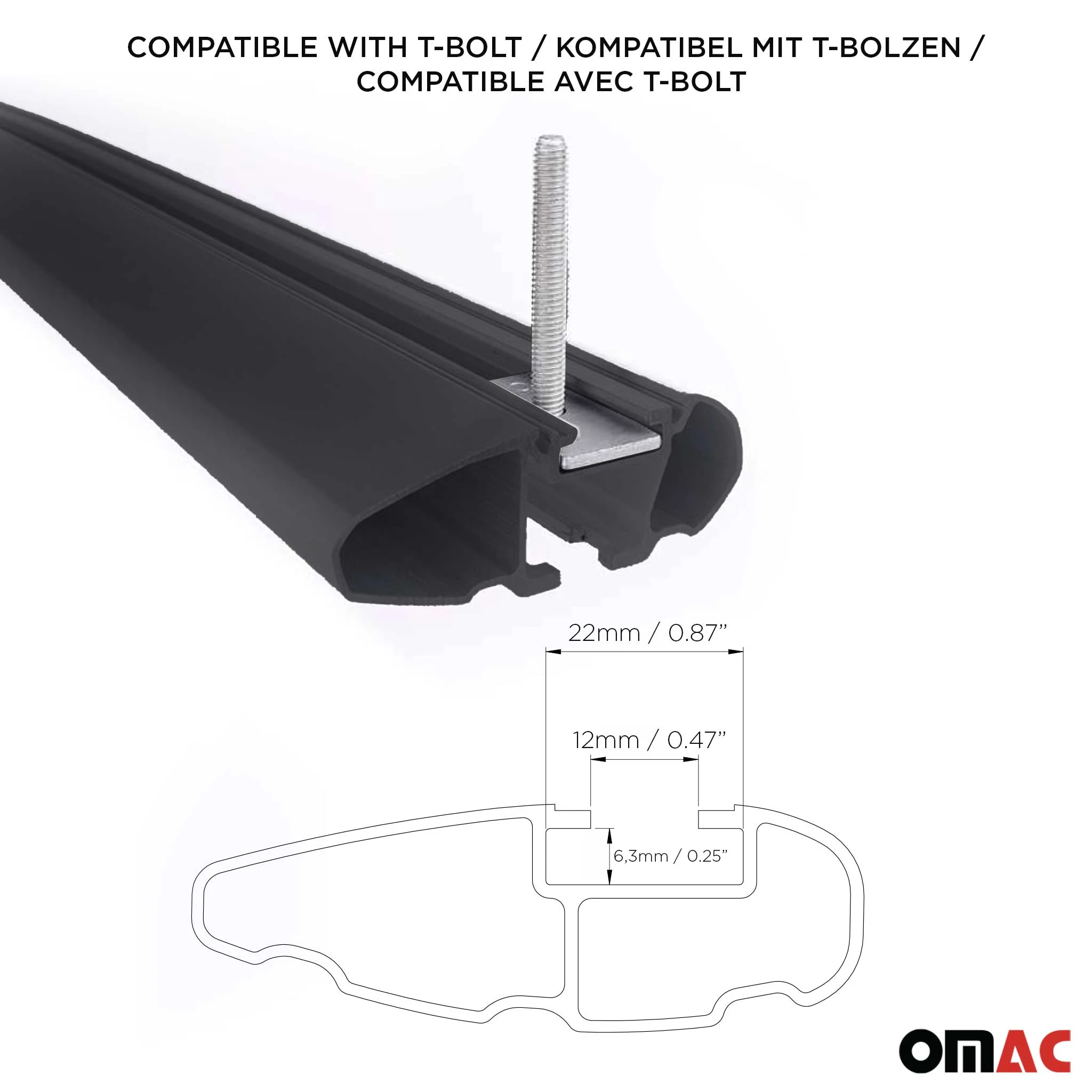 Aluminium Roof Racks Cross Bars Carrier for Kia Sorento 4.gen 2021-2026 Black 2x - Image 6
