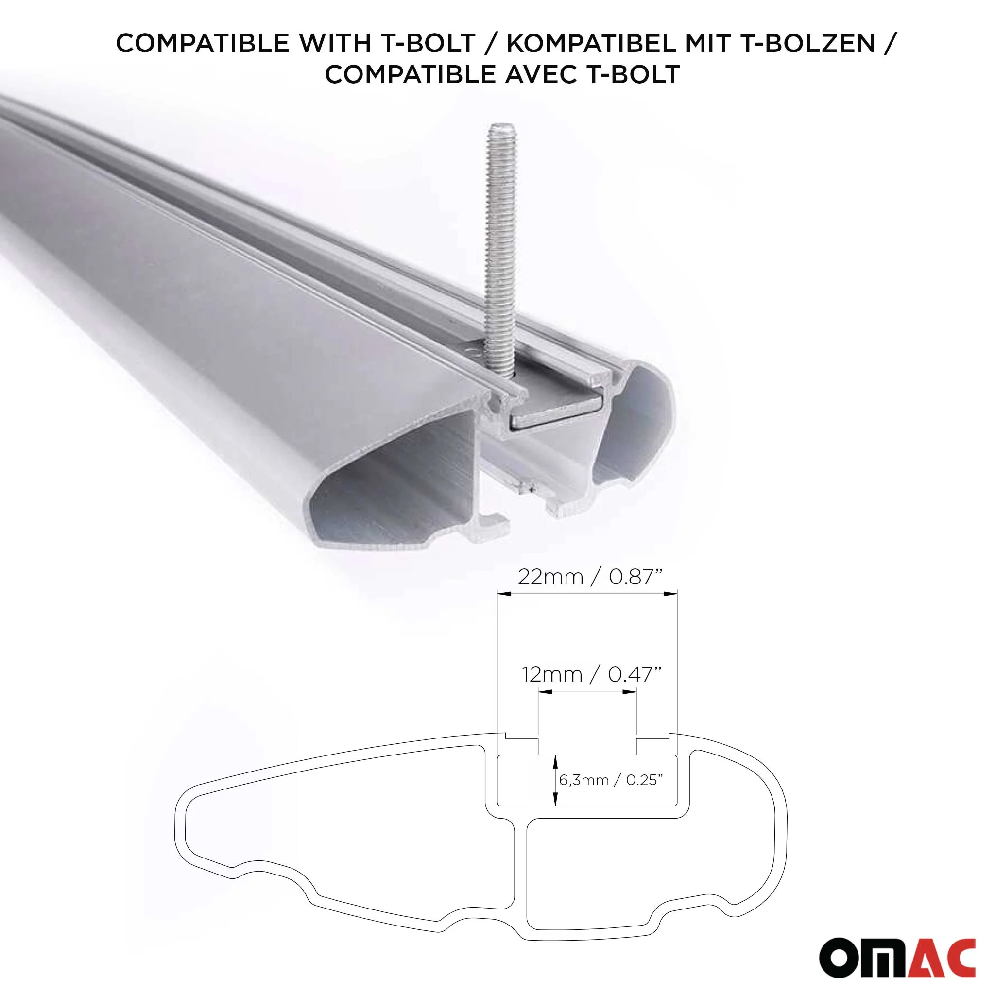 Aluminium Roof Racks Cross Bars Carrier for Lexus NX 1.gen 2015-2021 Gray 2x - Image 6