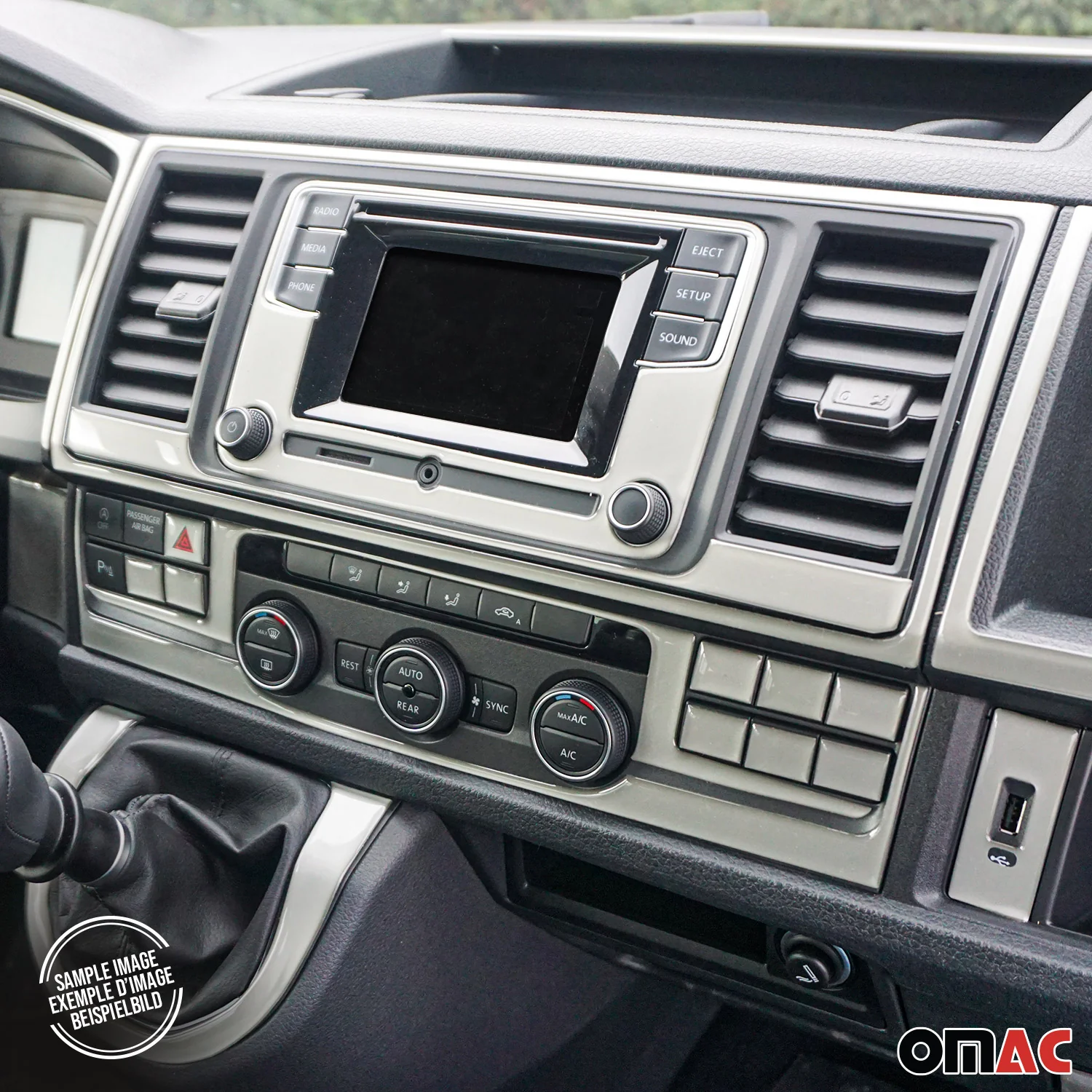 1997-2001 Audi A6 C5 All Models 4B Aluminium Look Dashboard Console Trim Kit - Image 3