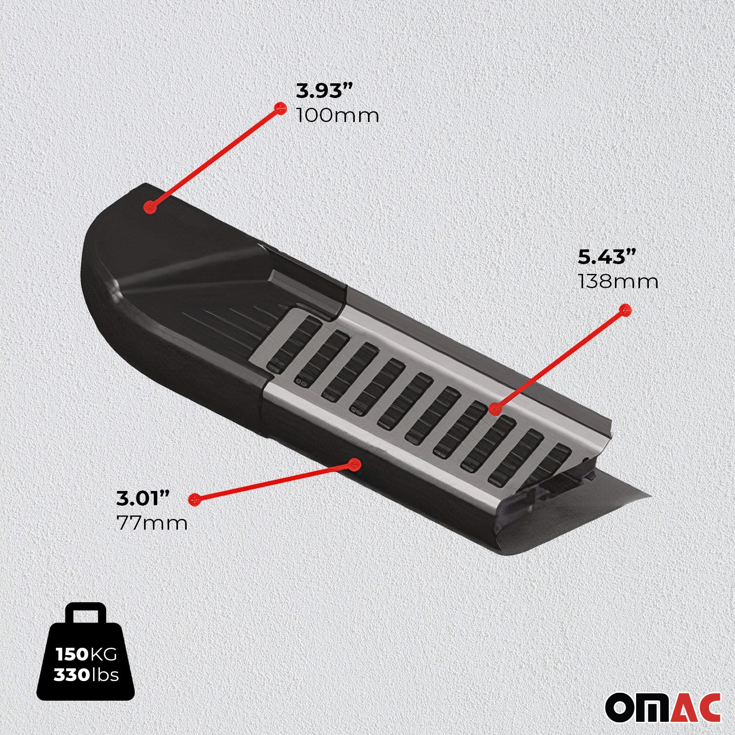 2007-2015 Audi Q7 Running Boards Side Steps Silver & Black - Image 6
