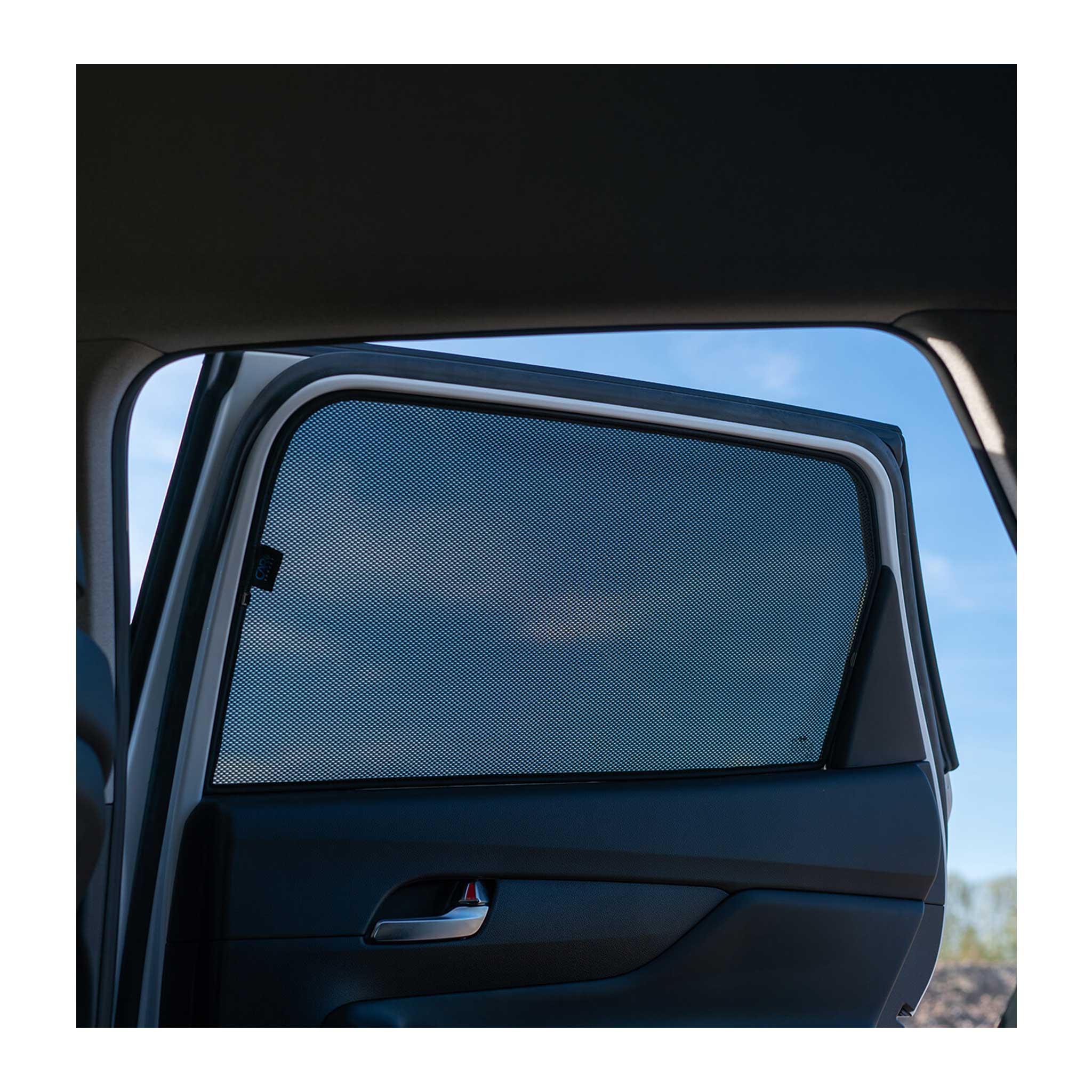 2000-2006 BMW X5 E53 Side Rear Window Curtain Mesh Black 2Pcs