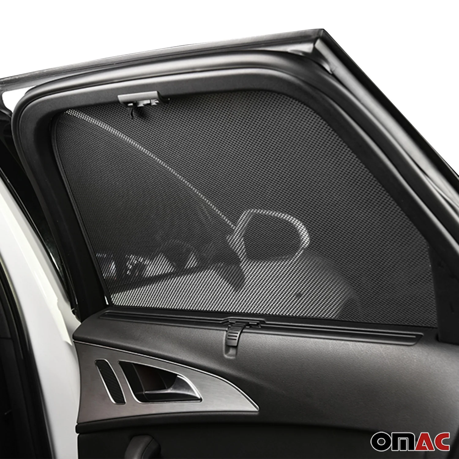 2006-2011 Honda Civic Side Rear Window Curtain Mesh Black 2Pcs - Image 10