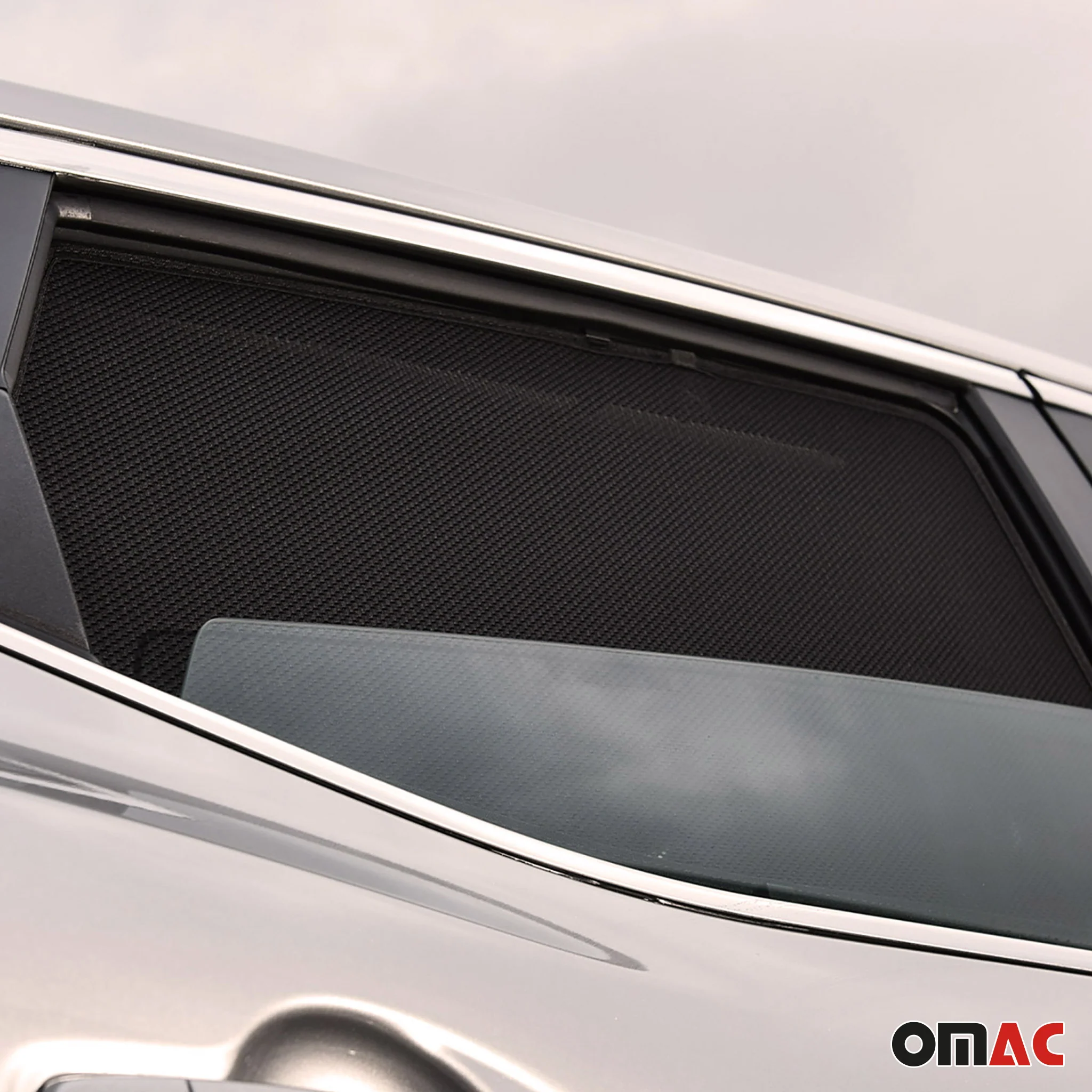 2012-2015 Mercedes ML Class W166 Side Rear Window Curtain Mesh Black 2Pcs - Image 9