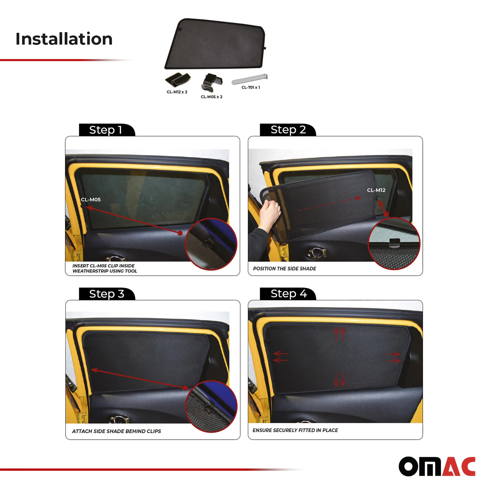 2011-2017 Nissan Juke Side Rear Window Curtain Mesh Black 2Pcs - Image 5