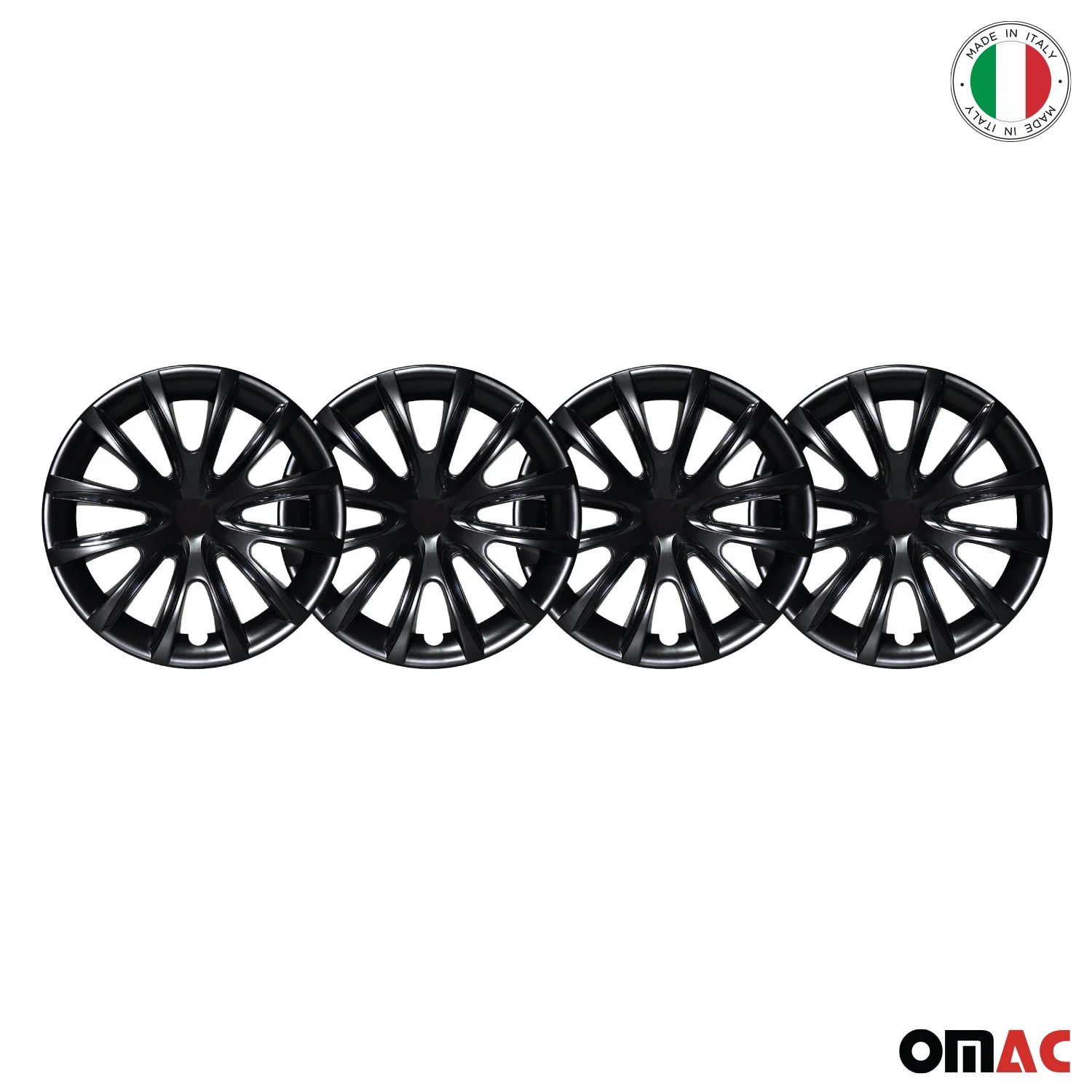 Bicolo Hub Caps Wheel Cover 16" Black & Black Full Set 4 pcs. - Image 8