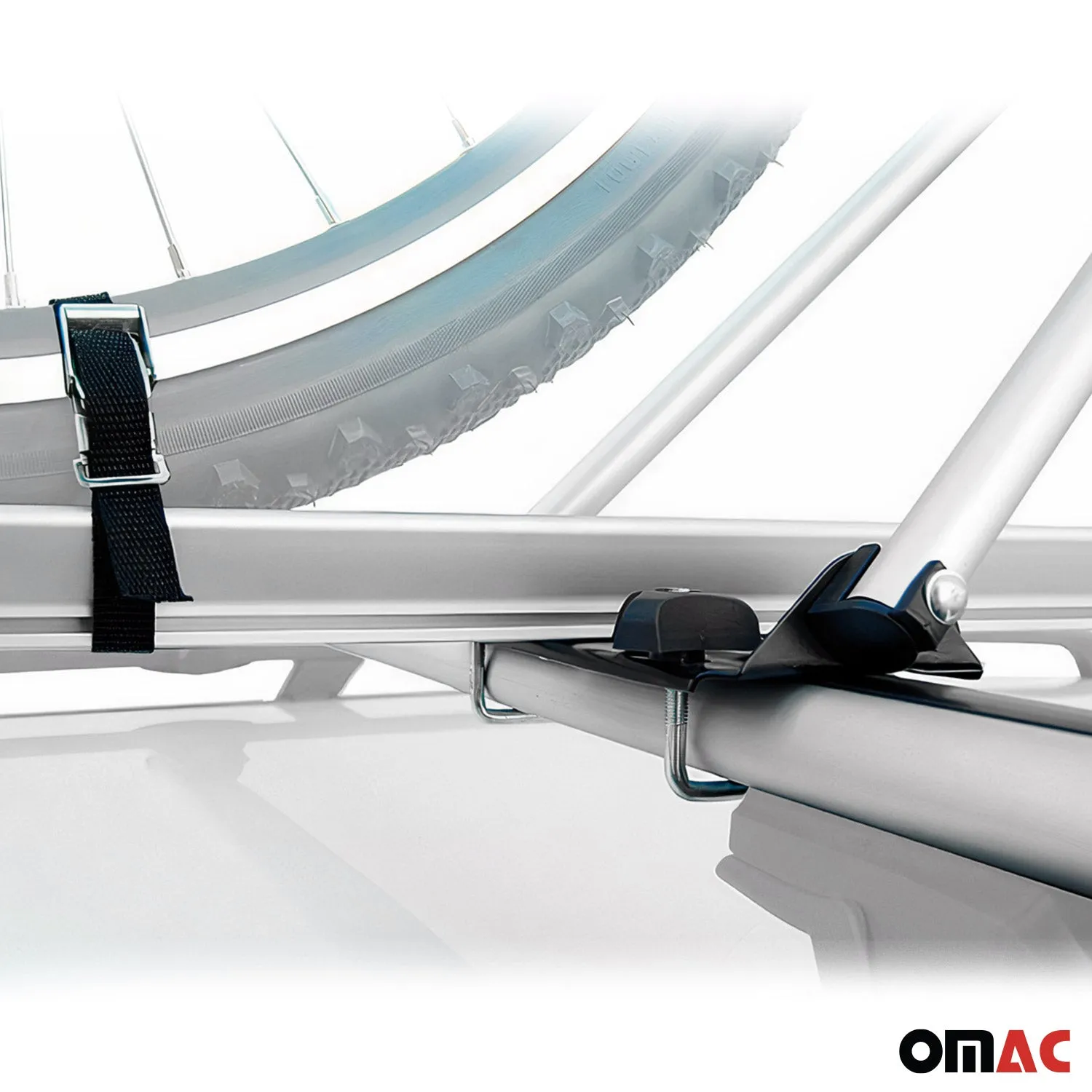 2010-2015 Lexus RX350 Bike Rack Carrier Roof Racks Set Gray 3Pcs - Image 10