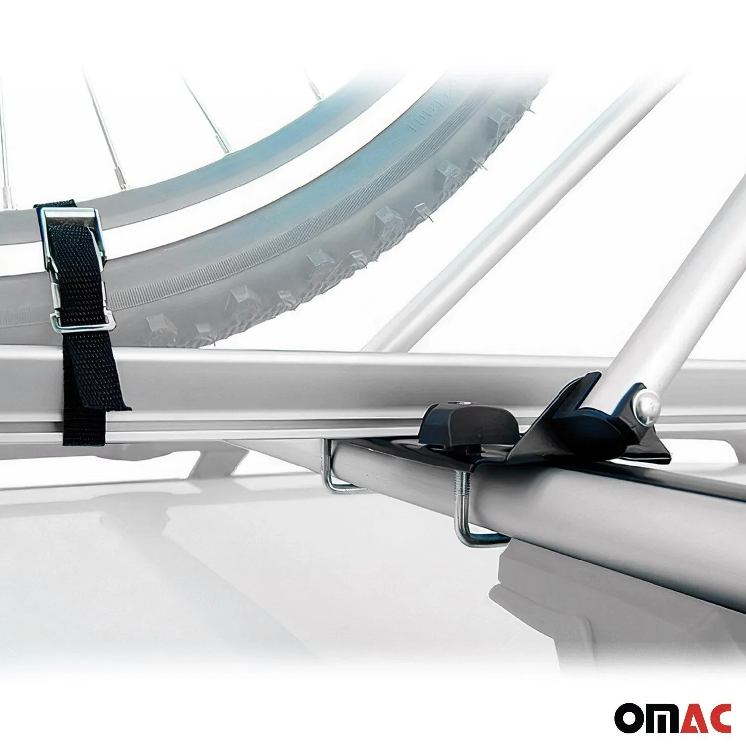 2014-2018 Subaru Forester IV Bike Rack Carrier Roof Racks Set Gray 3Pcs - Image 10