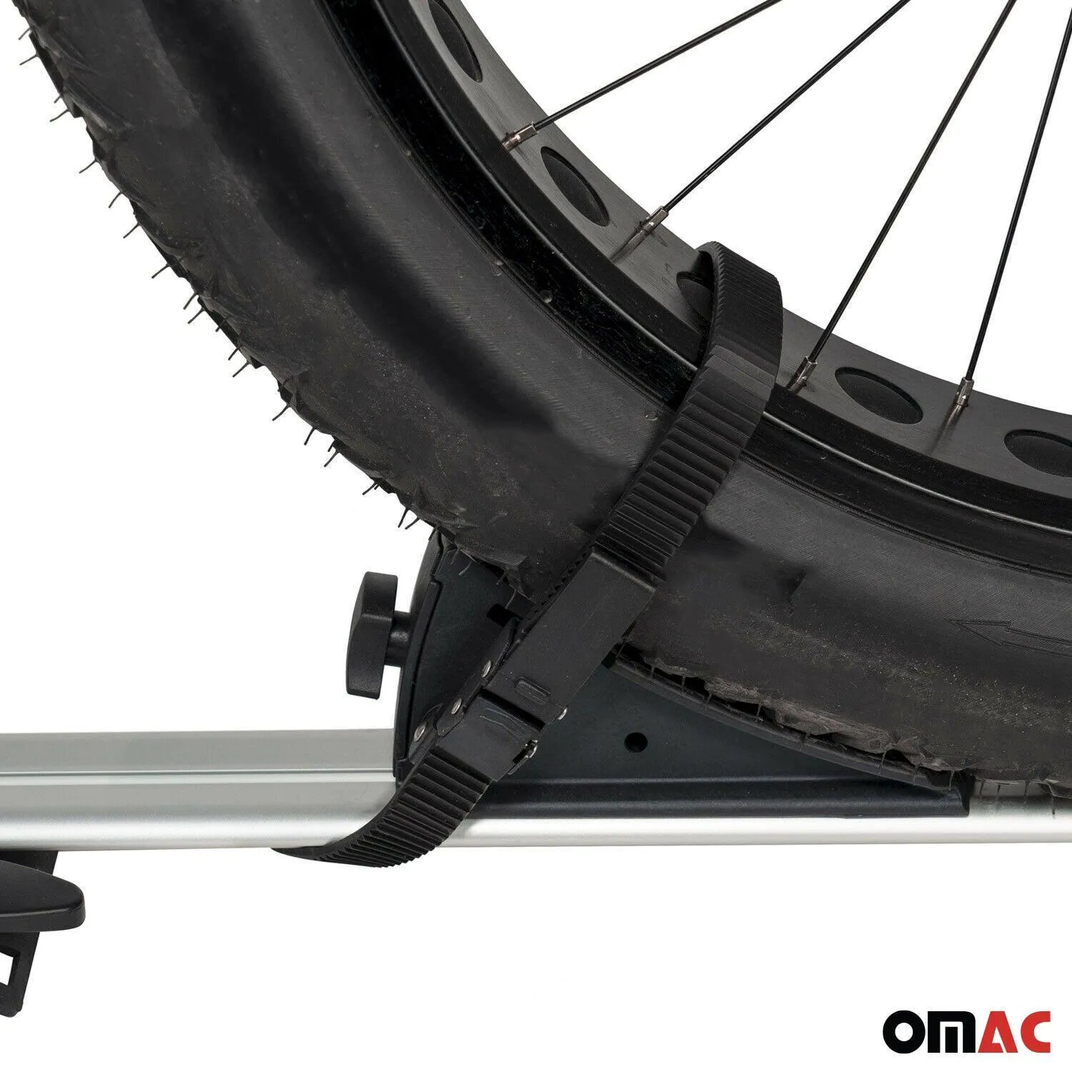 Cross Bar Pro Bike Carrier Set Roof Rail Mount Rack Luggage Aluminum 47" Black - Image 7