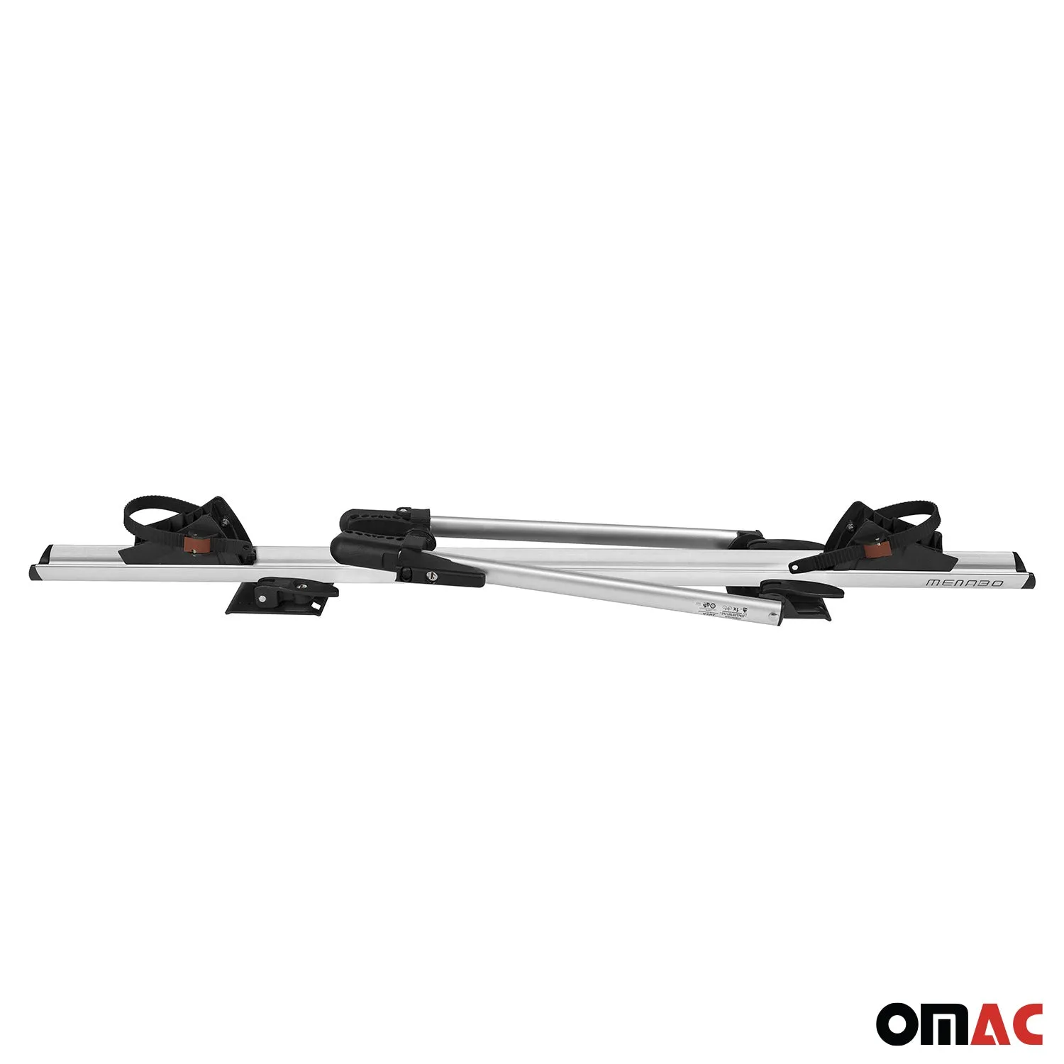 Bike Carrier Roof Rail Rack Cross Bars Luggage 54" Silver Aluminum Set - Image 8