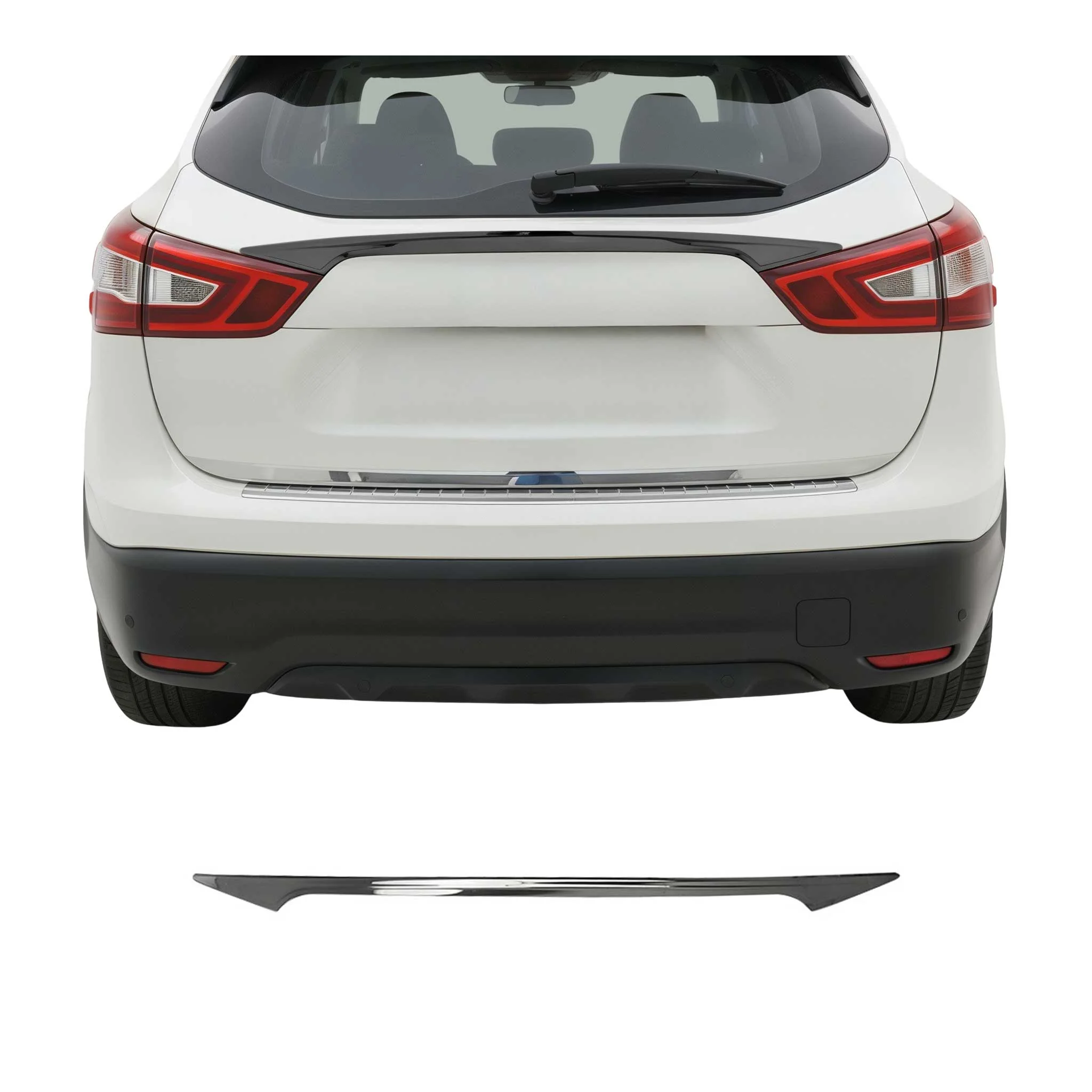 2017-2022 Nissan Rogue Sport Rear Trunk Tailgate Handle Cover Stainless Steel Dark