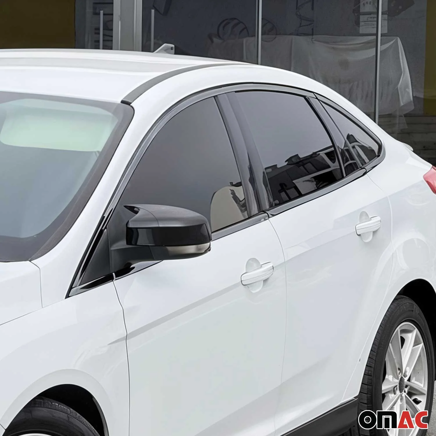 2012-2018 Ford Focus Sedan Window Molding Trim Streamer Stainless Steel - Image 2