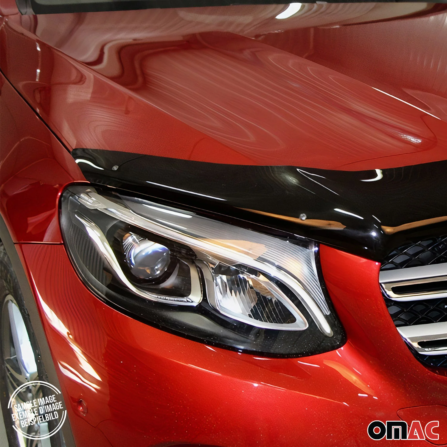 2004-2010 BMW 5 Series E60 E61 Sedan Touring Front Bug Shield Hood Deflector 1 Pc Smoke - Image 7