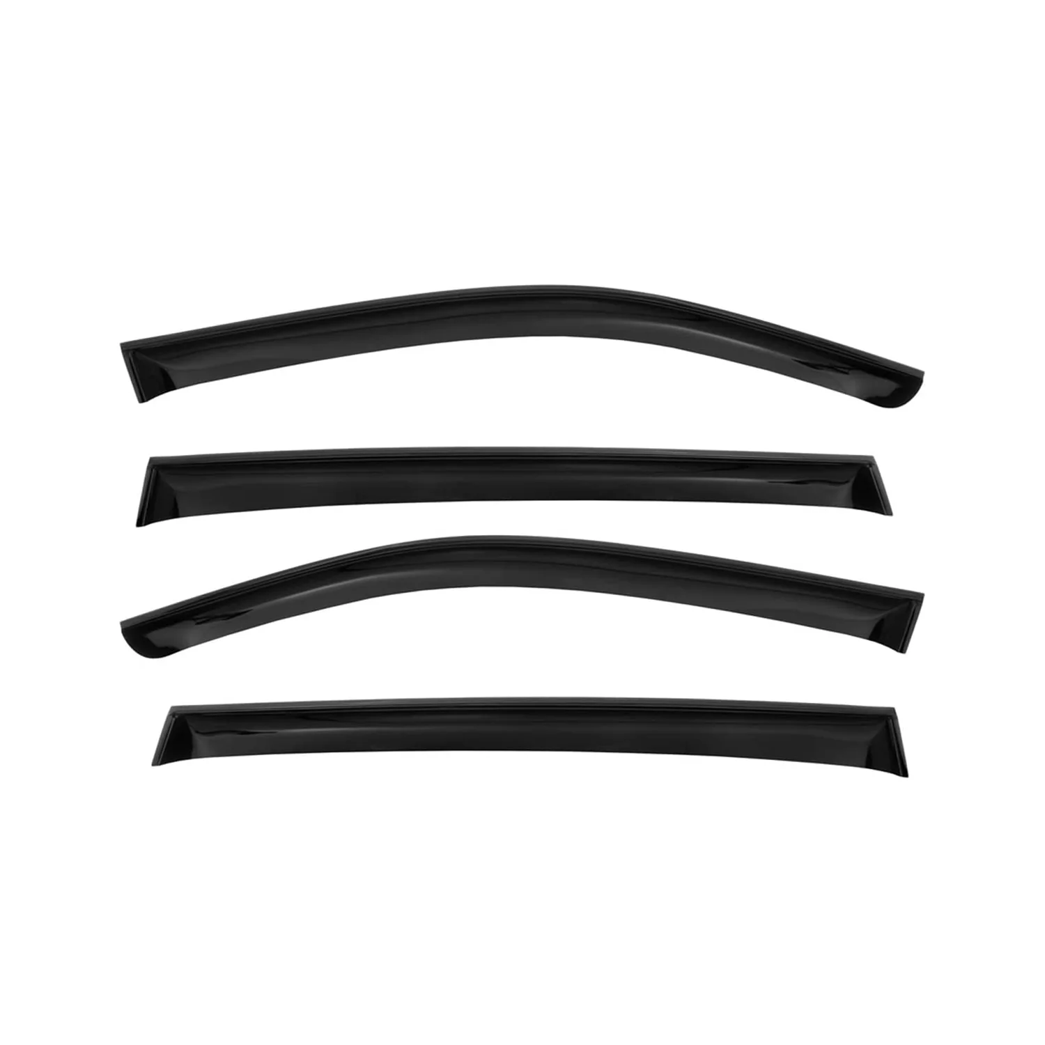2000-2006 BMW X5 E53 Window Visor Vent Rain Deflector 4Pcs Smoke - Image 2