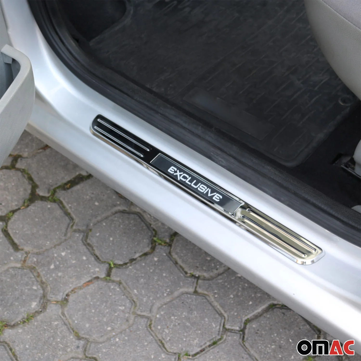 2018-2024 VW Tiguan Door Sill Scuff Plate Scratch Protector Exclusive Stainless Steel - Image 2