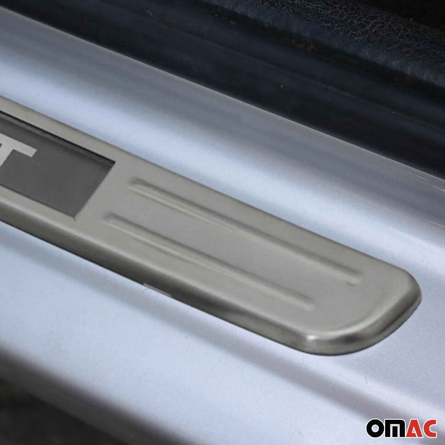 Door Sill Cover Illuminated Sport Brushed Chrome S.Steel 4 Pcs - Image 6