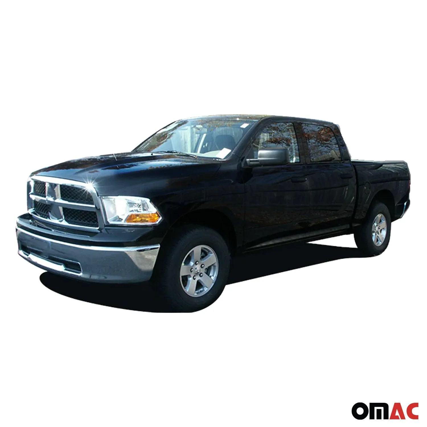 2019-2020 Ram 2500 Brushed Matte Black Pillar Trim 4Pcs - Image 2