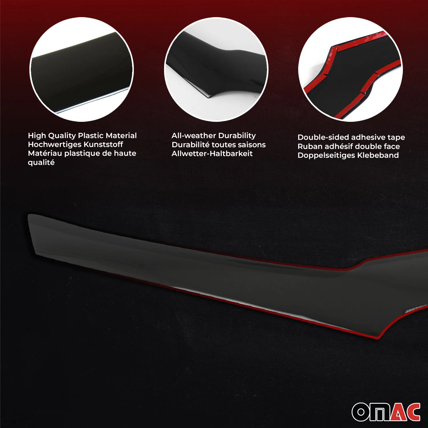 2003-2005 Chevrolet Silverado 1500 Front Bug Shield Hood Deflector 1 Pc Smoke Stick Install - Image 5