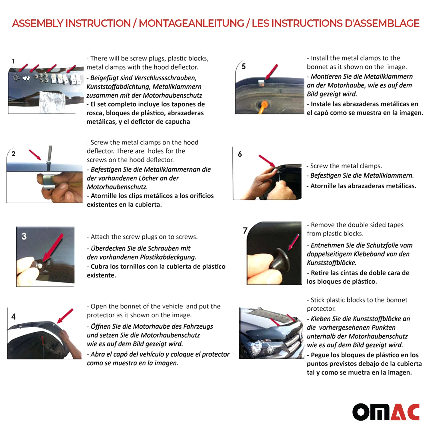 1998-2004 Isuzu Rodeo Front Bug Shield Hood Deflector 1 Pc Smoke - Image 9