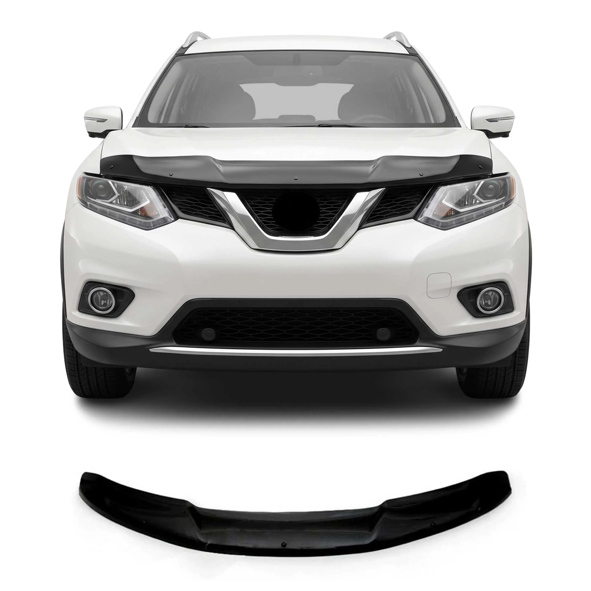 2017-2020 Nissan Rogue Front Bug Shield Hood Deflector 1 Pc Smoke