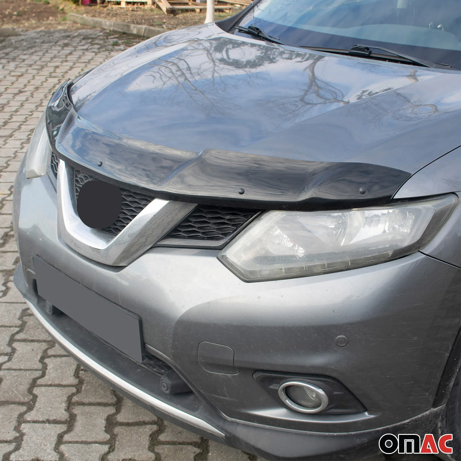 2017-2020 Nissan Rogue Front Bug Shield Hood Deflector 1 Pc Smoke - Image 8