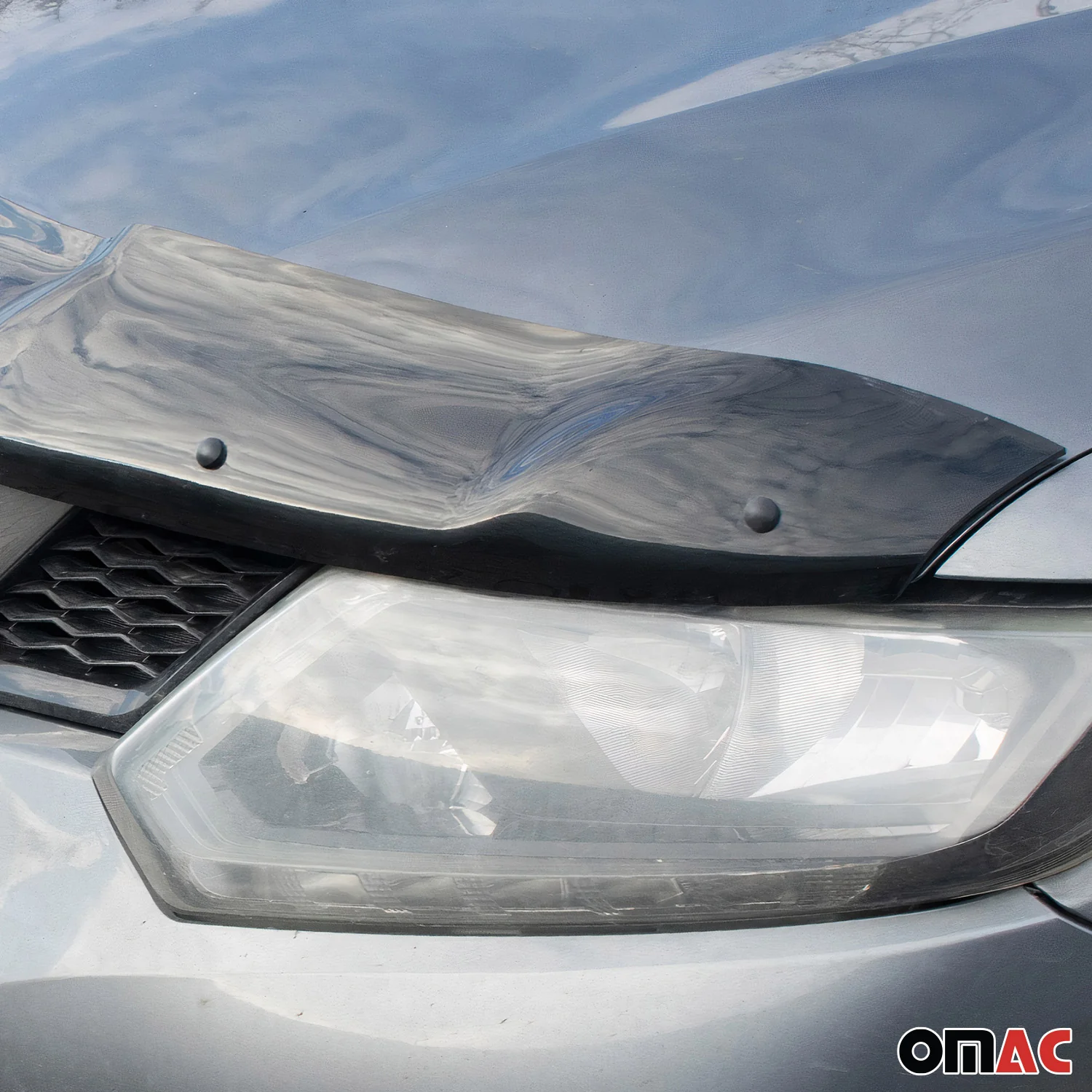 2017-2020 Nissan Rogue Front Bug Shield Hood Deflector 1 Pc Smoke - Image 9