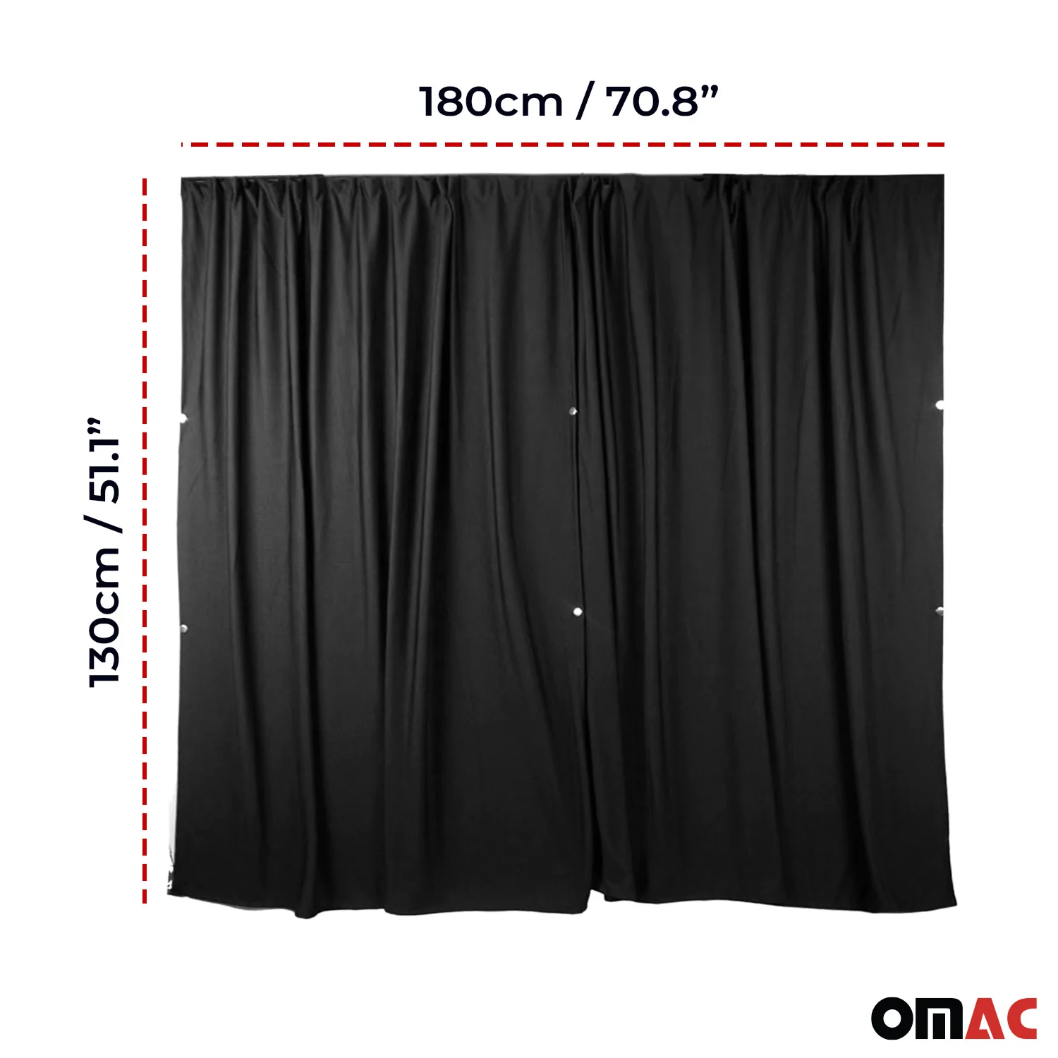 Cabin Divider Privacy Curtains for VW Transporter T3 T4 Vanagon EuroVan Black 2x - Image 3