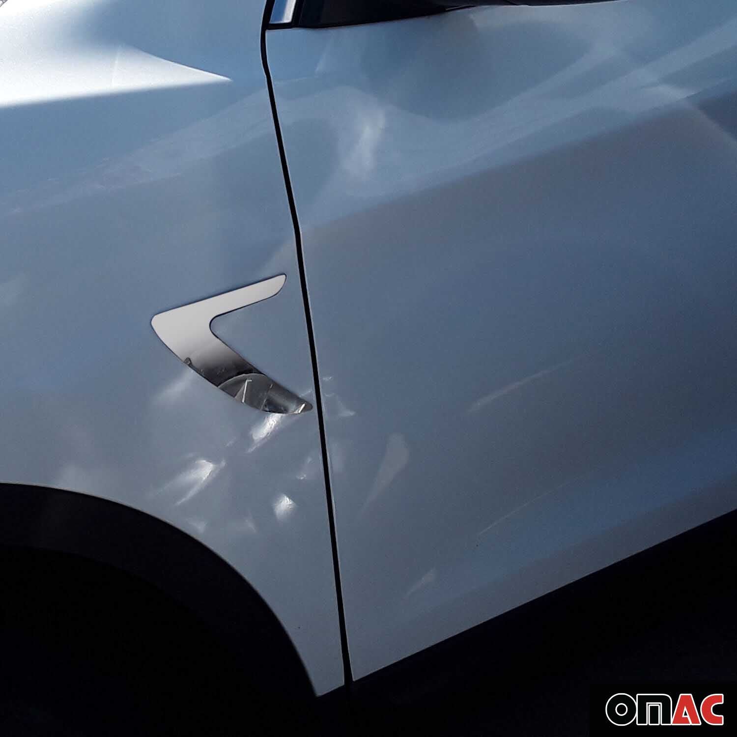 Toyota Side Door Molding Trim Decorative Stainless Steel Silver 2 Pcs - Image 2