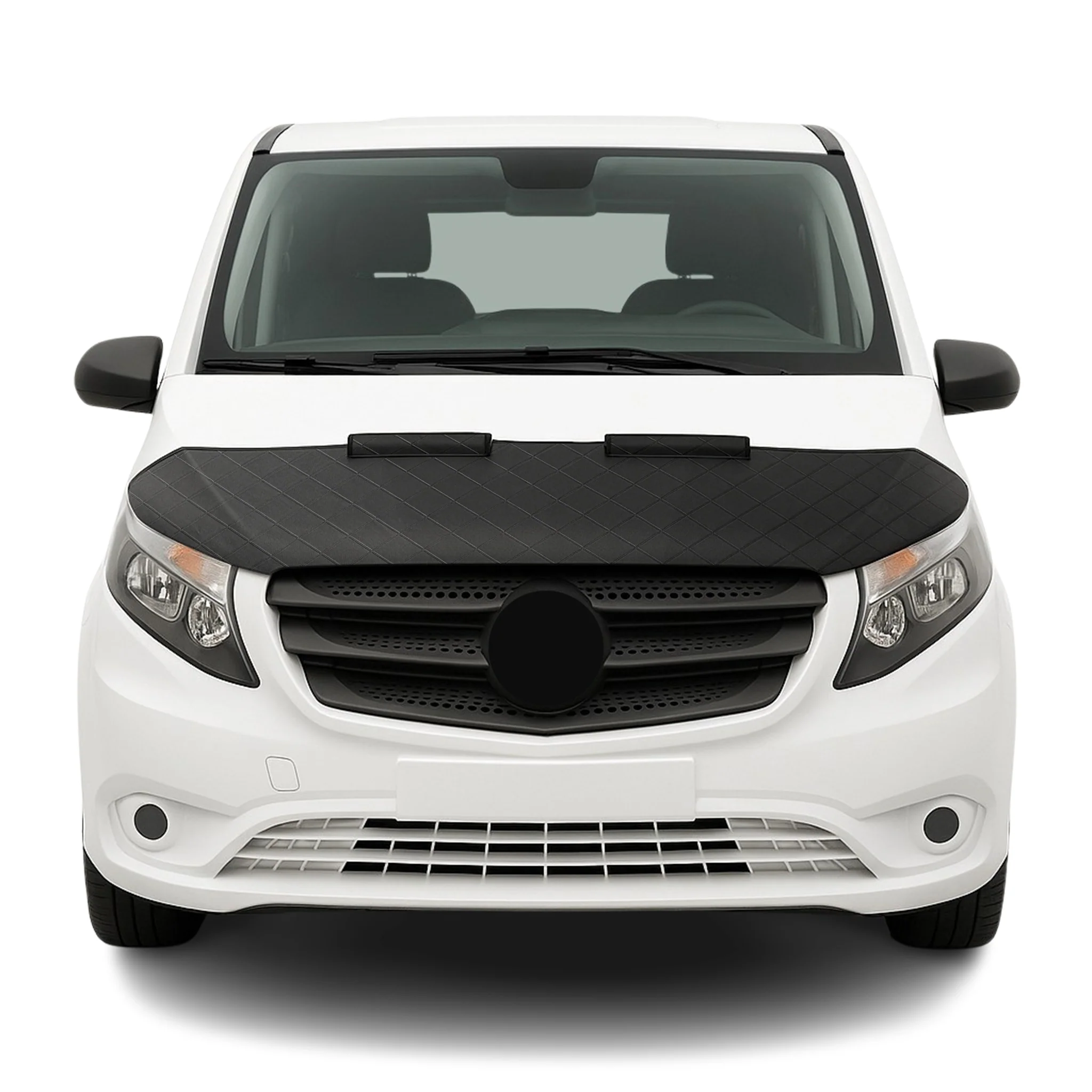 2016-2024 Mercedes Metris Car Bonnet Mask Hood Bra Diamond Half Black