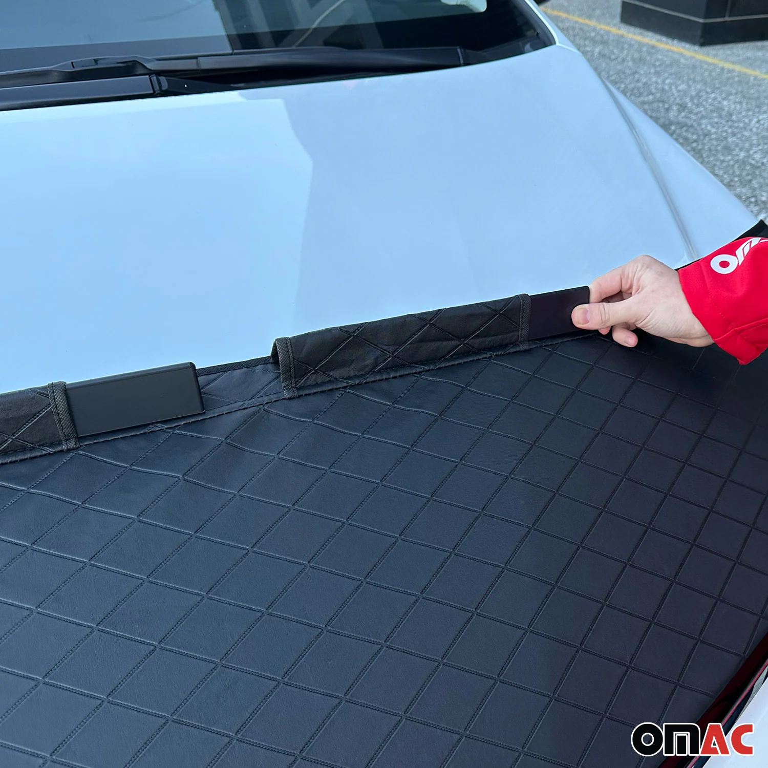 2019-2022 RAM ProMaster City Car Bonnet Mask Hood Bra Diamond Black - Image 5