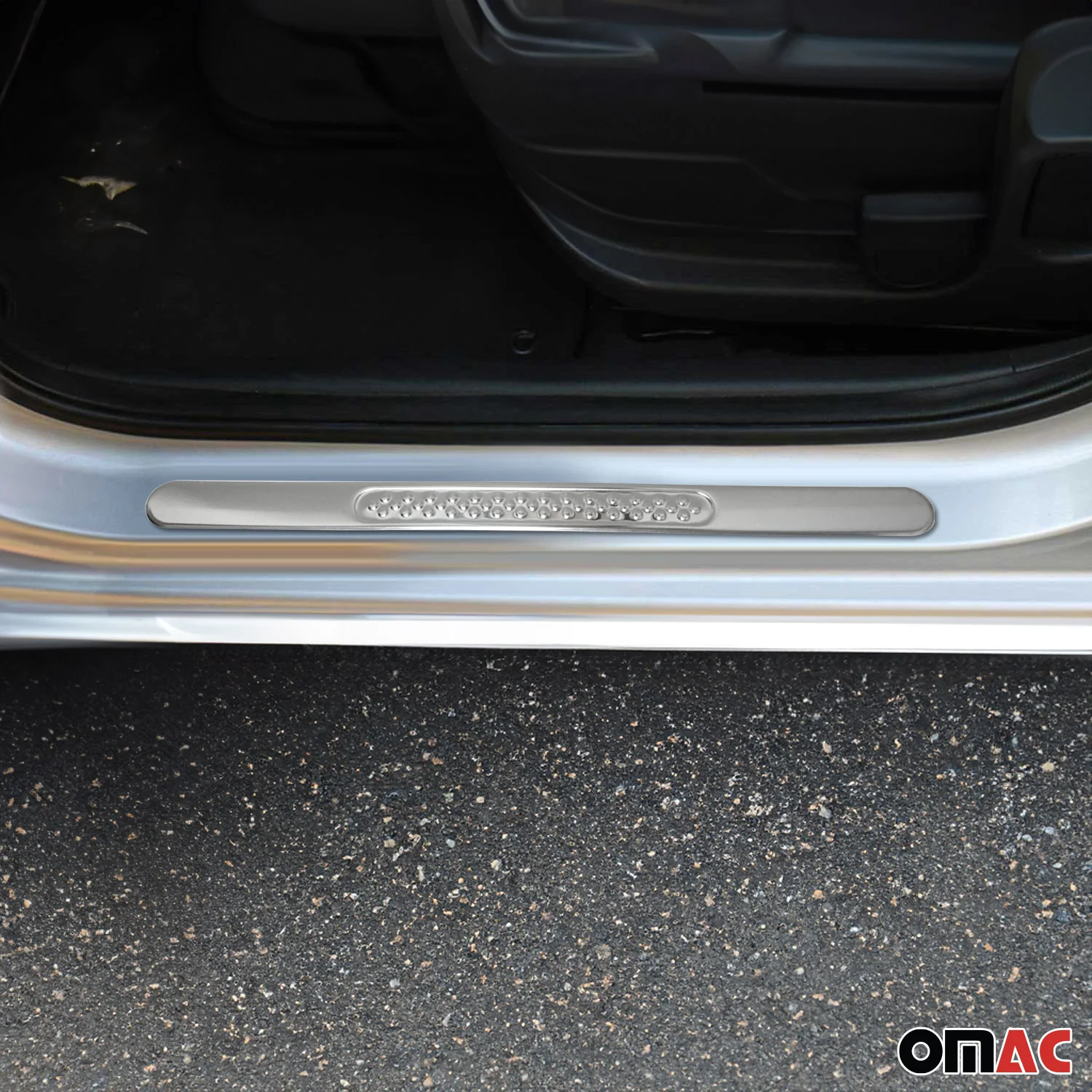 Ford Door Sill Scuff Plate Scratch Protector Gloss Stainless Steel Silver 4 Pcs - Image 2
