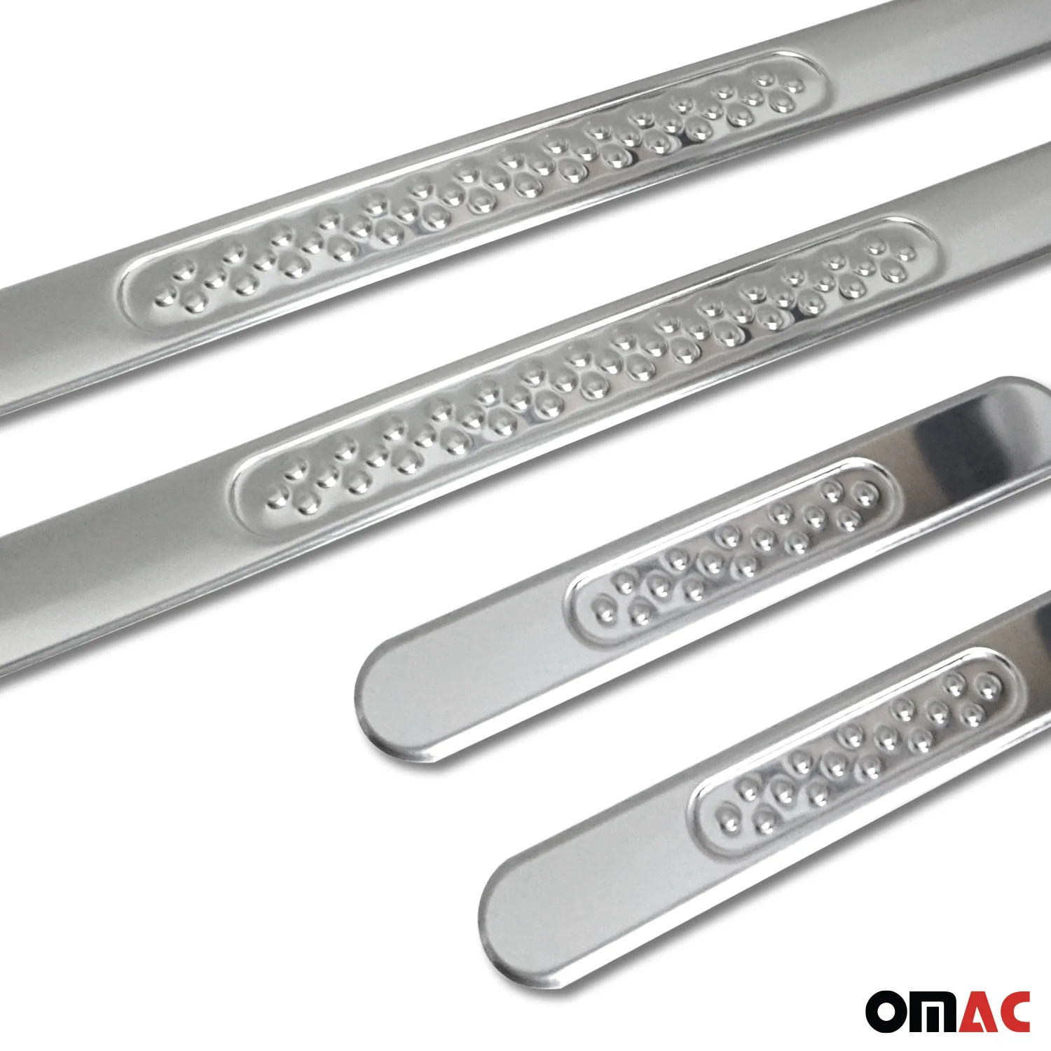 Toyota Door Sill Scuff Plate Scratch Protector Gloss Stainless Steel Silver 4 Pcs - Image 6