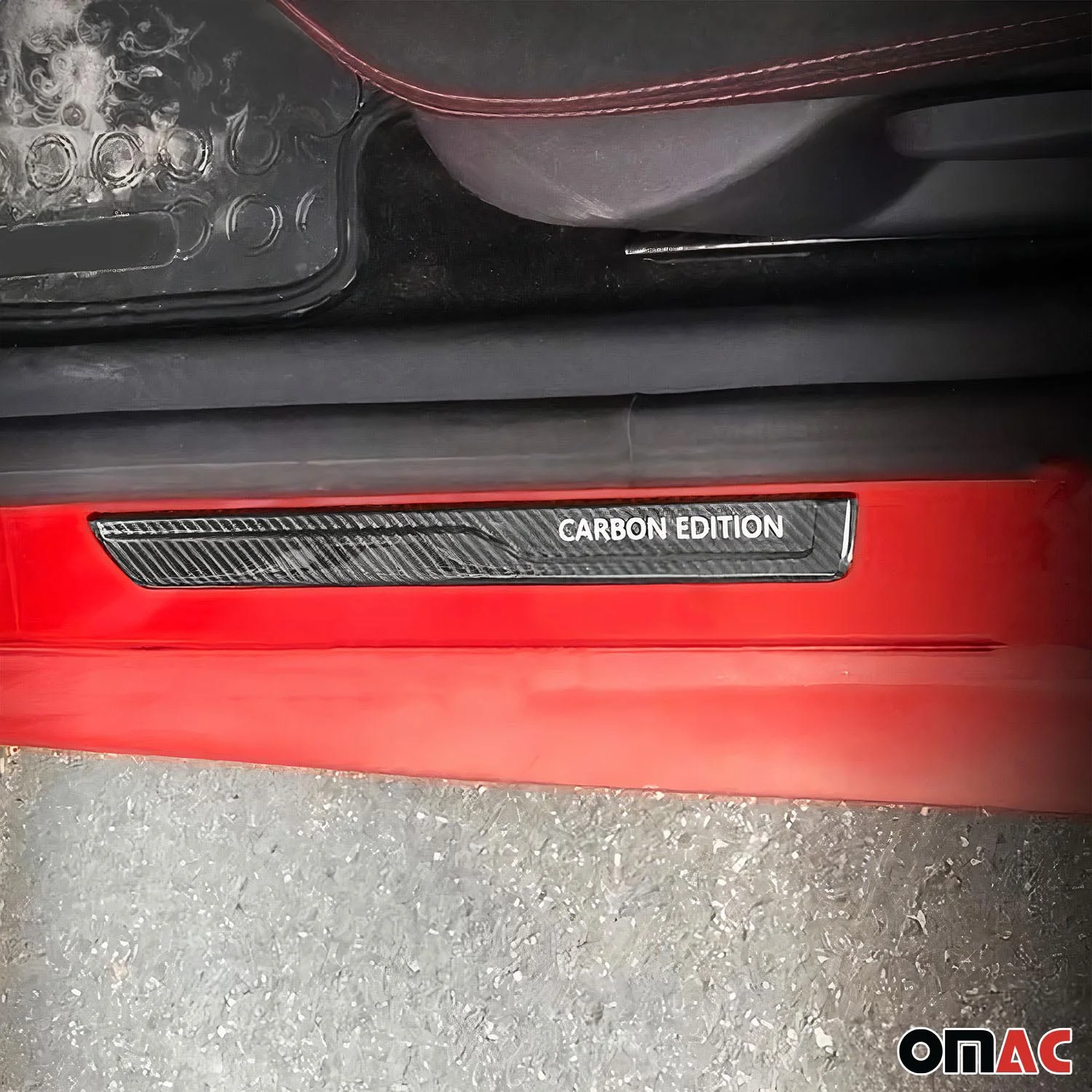 Subaru Door Sill Scuff Plate Scratch Protector Carbon Fiber Edition 4 Pcs - Image 6