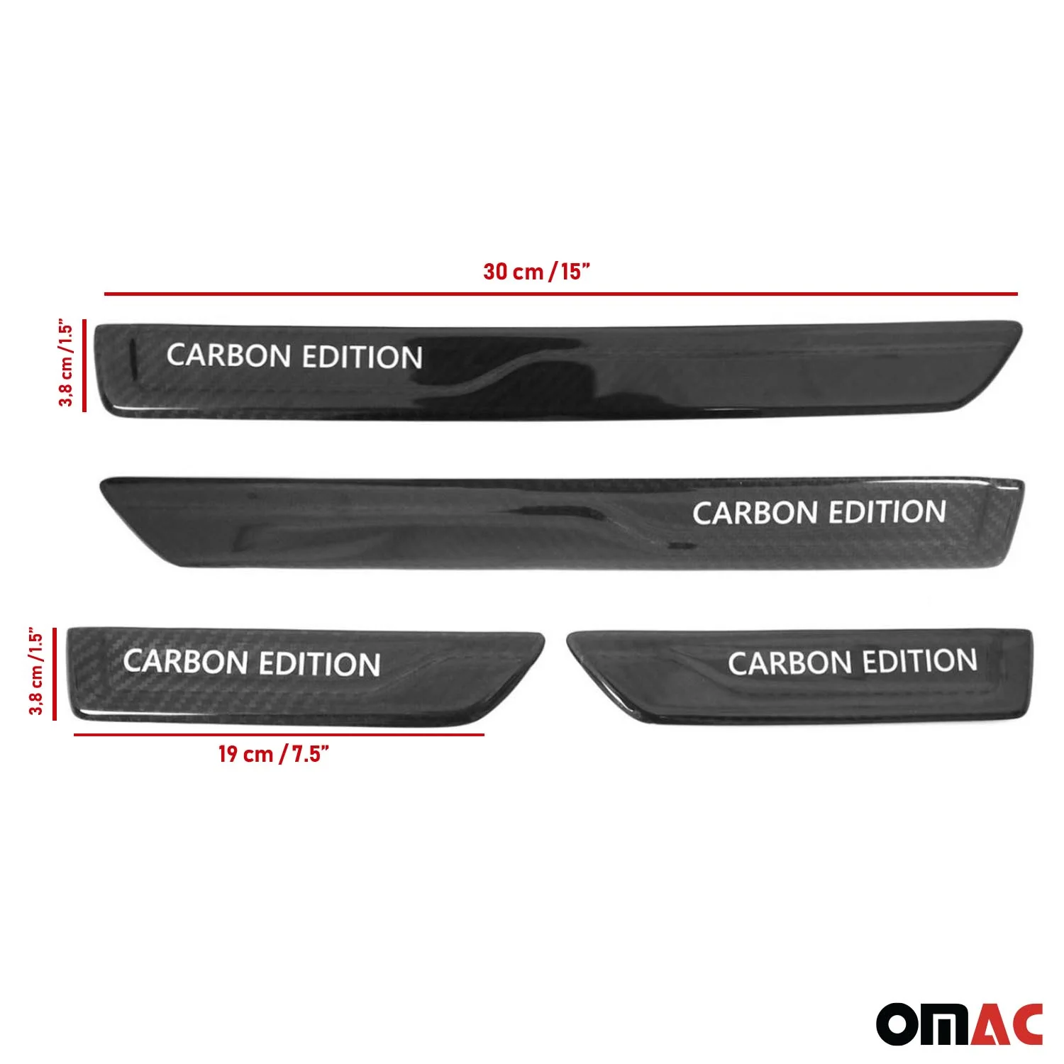 Genesis Door Sill Scuff Plate Scratch Protector Carbon Fiber Edition 4 Pcs - Image 3