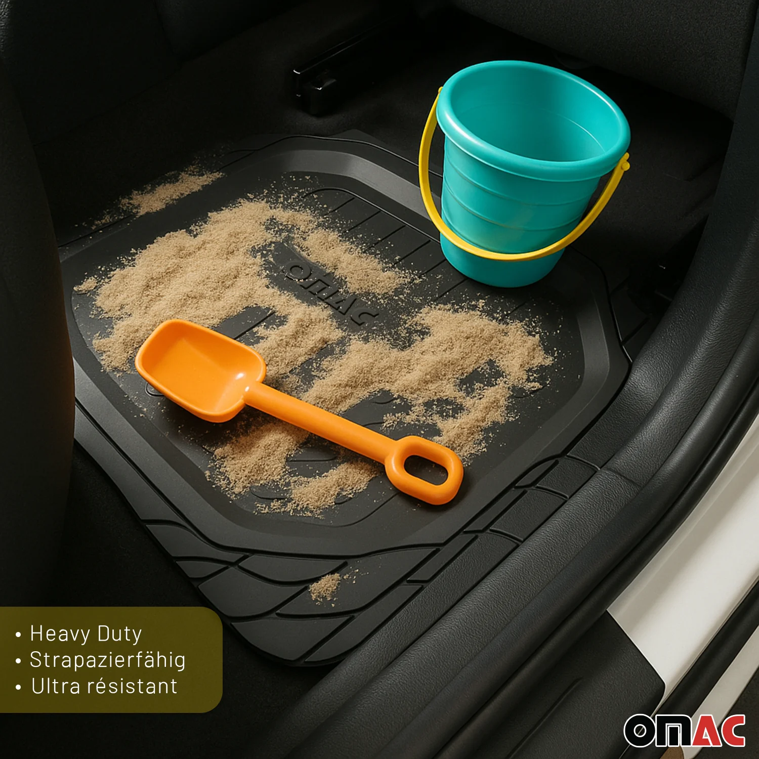 Jeep Grand Cherokee Universal Floor Mats Liner All Weather 3D Black Waterproof 4Pcs - Image 11